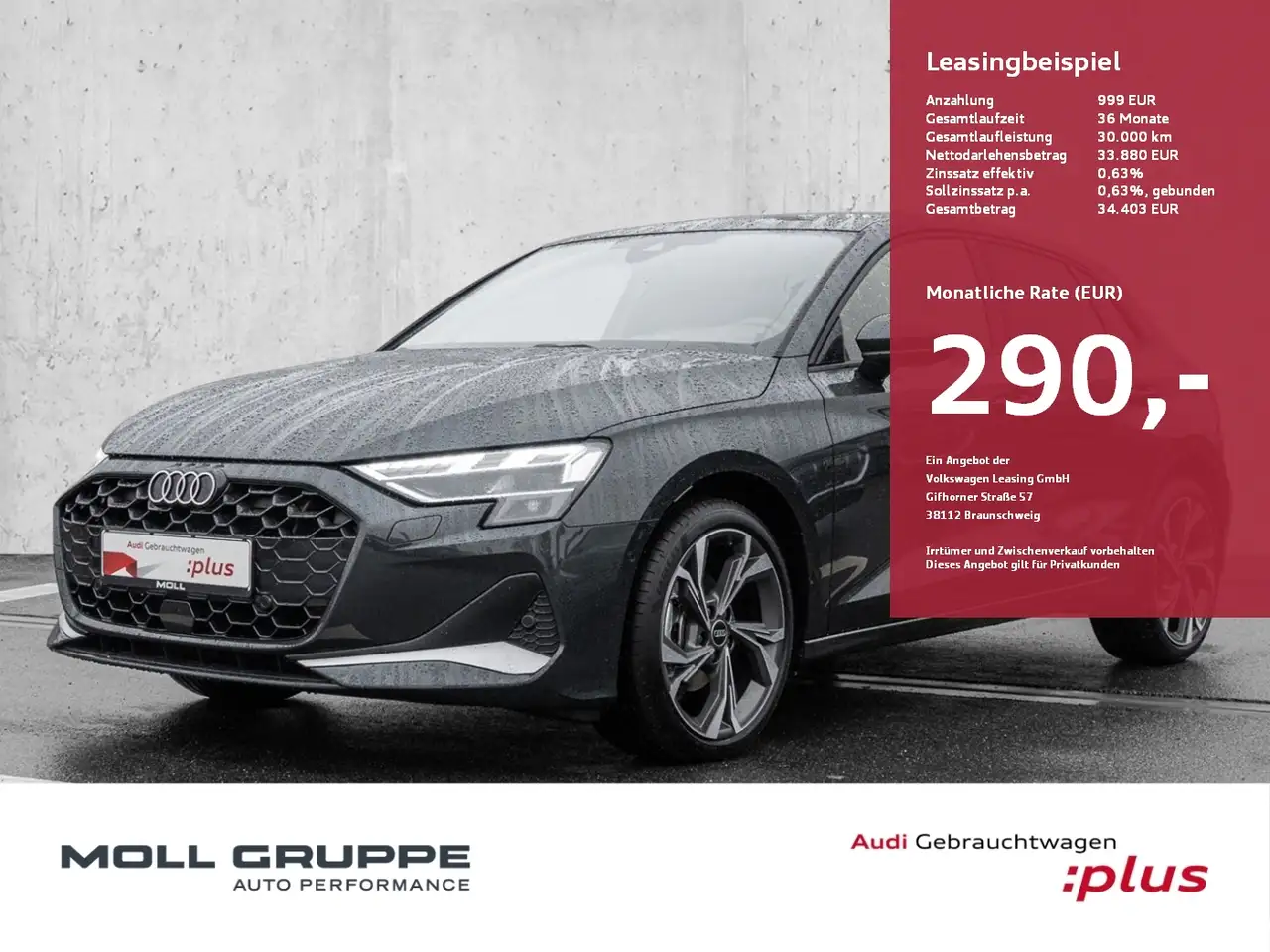 Audi A3 Sportback 30 TFSI S tronic advanced PANO