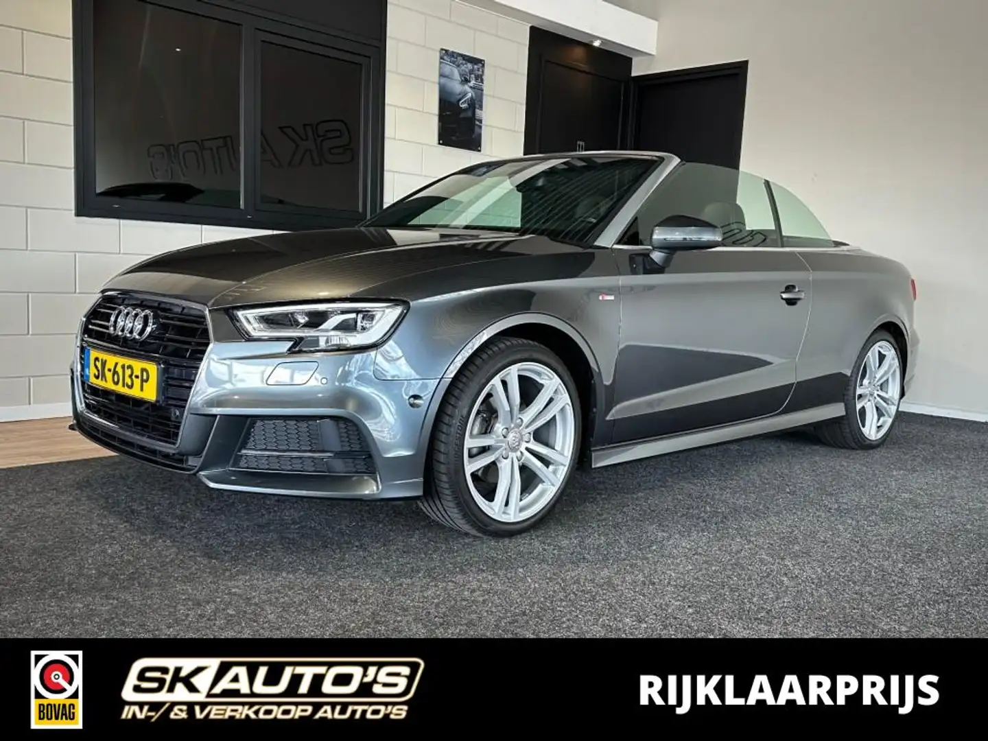 Audi Cabriolet 1.5 TFSI COD SP.SL.E NAP l R-LINE l CRUISE l NAVI Gris - 1