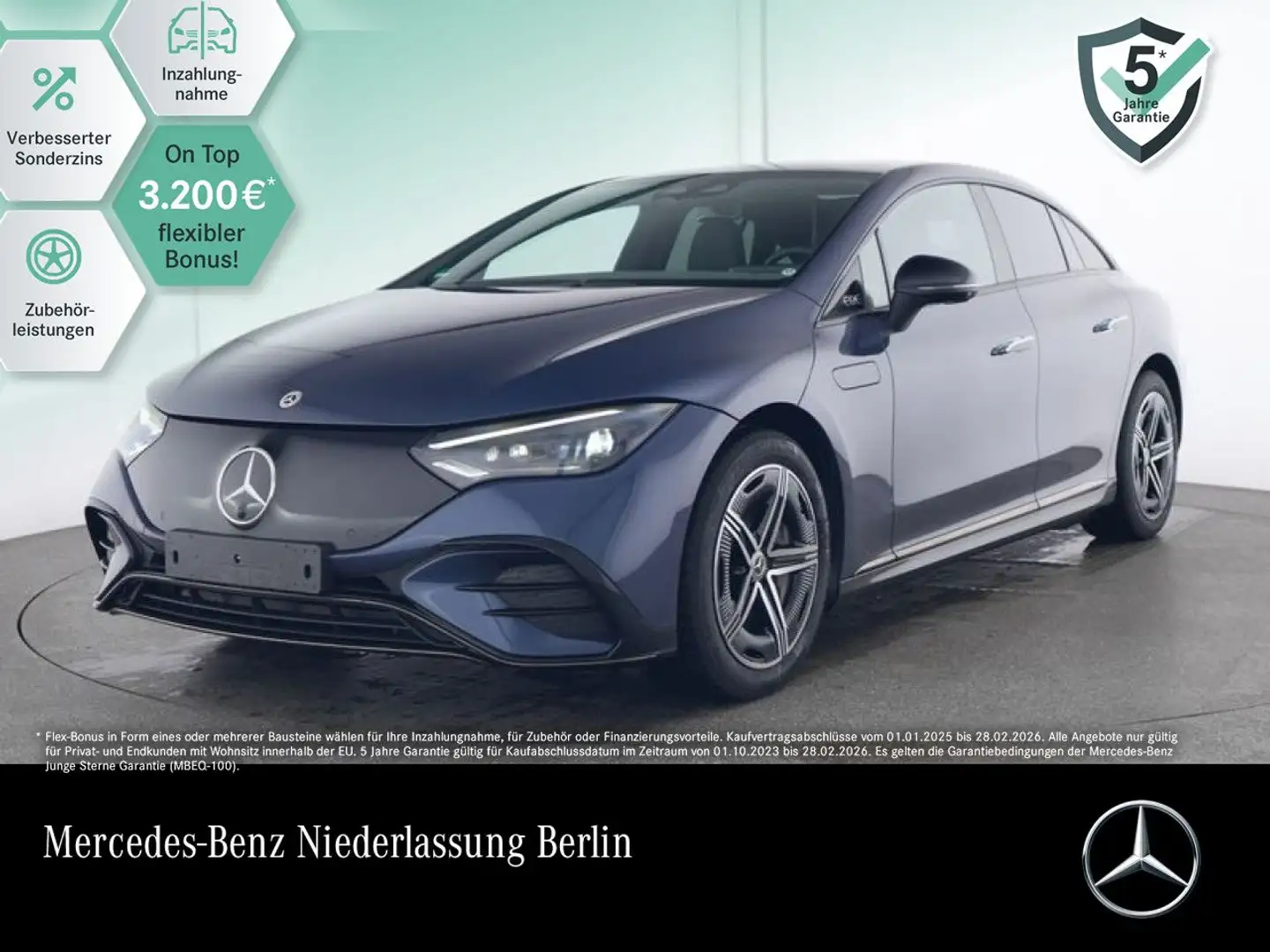 Mercedes-Benz EQE 300 AMG Burmester 3D Fahrass 360° Pano Distr. Blau - 1