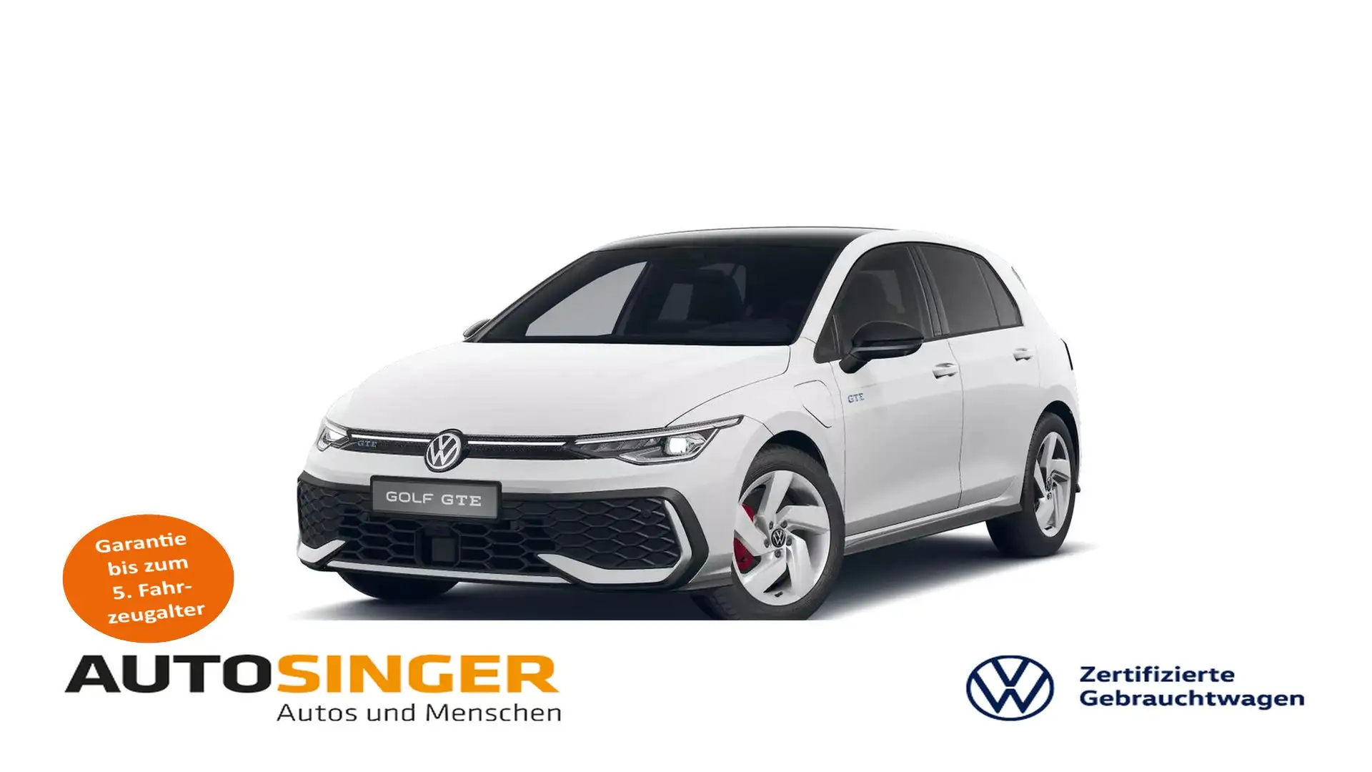 Volkswagen Golf GTE 1.5 TSI e-Hybrid DSG *LED*ACC*NAVI*360* Weiß - 1