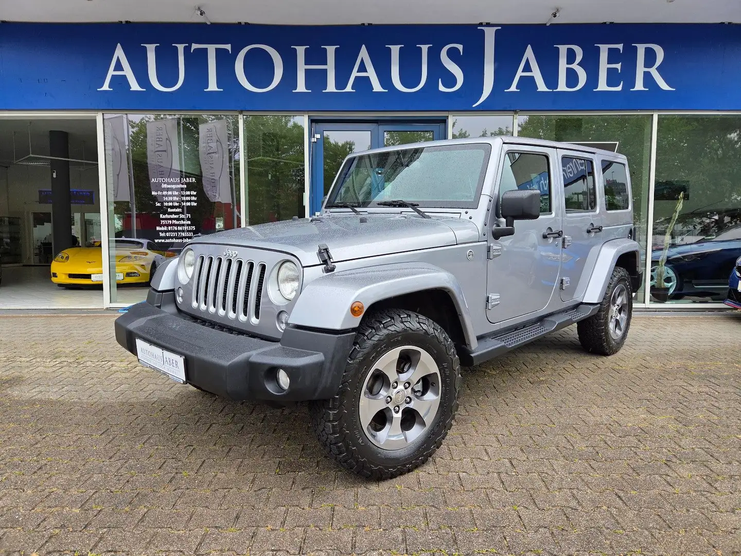 Jeep Wrangler Unlimited Sahara 1.HD ALPINE AHK SHZ Srebrny - 1