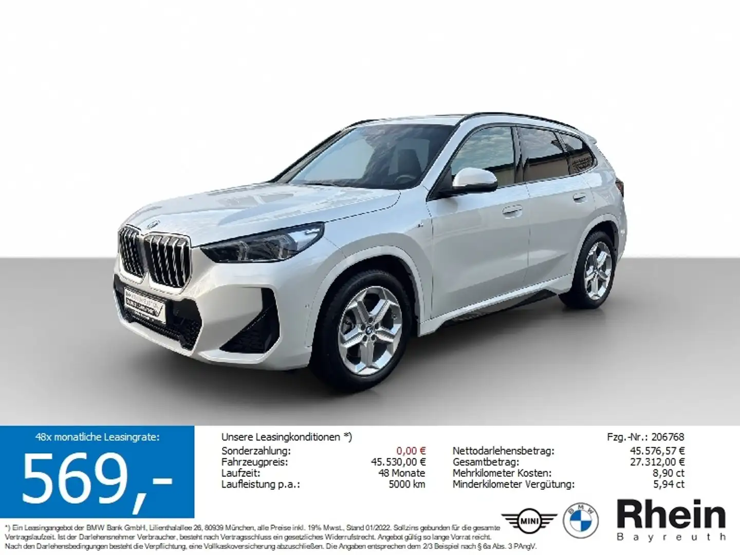 BMW X1 sDrive20i M Sport Navi AdapLED AHK GSD Hifi Navi A Weiß - 1
