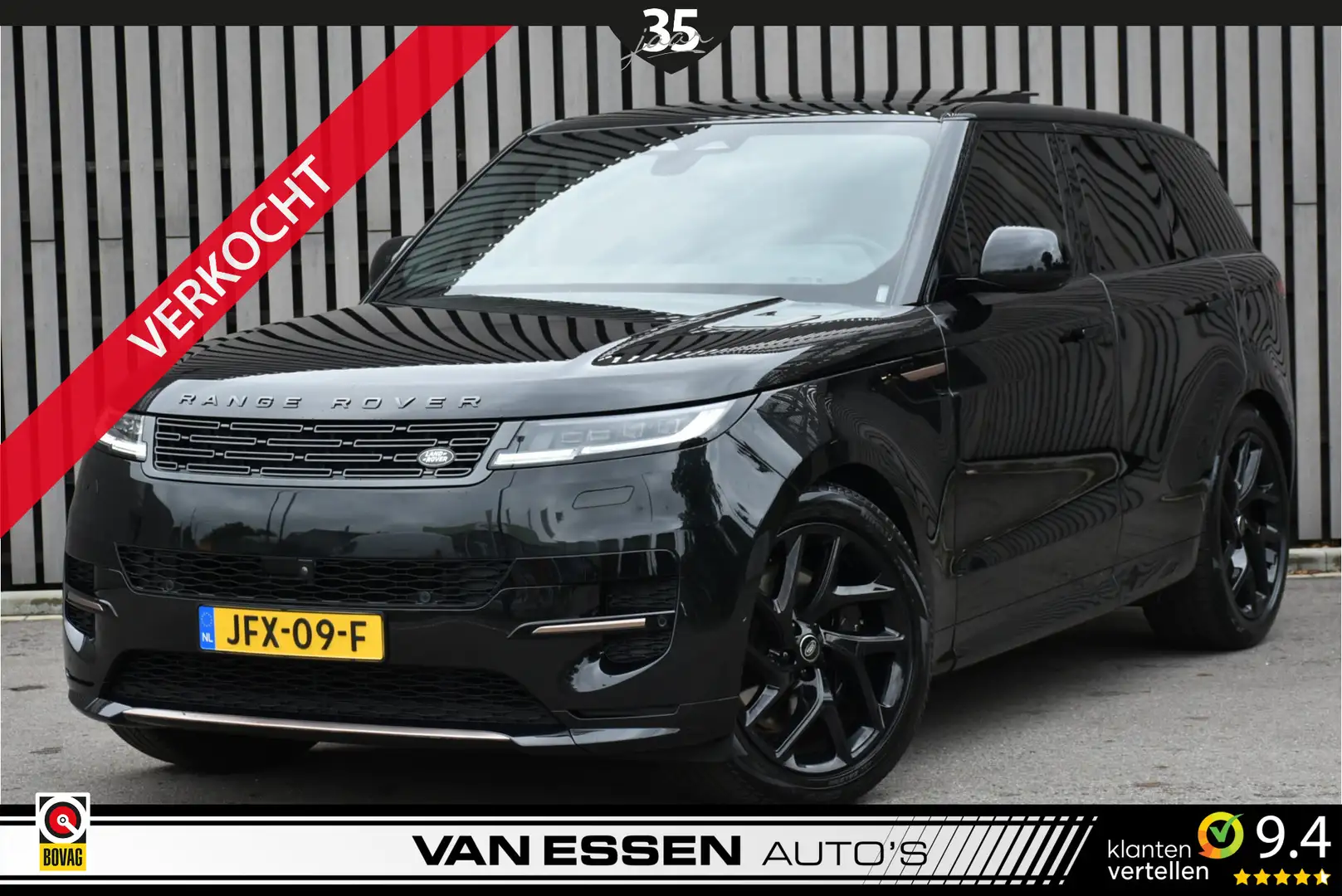 Land Rover Range Rover Sport 3.0 P460e Dynamic HSE PHEV Pano-Dak Meridian 360-C Zwart - 1