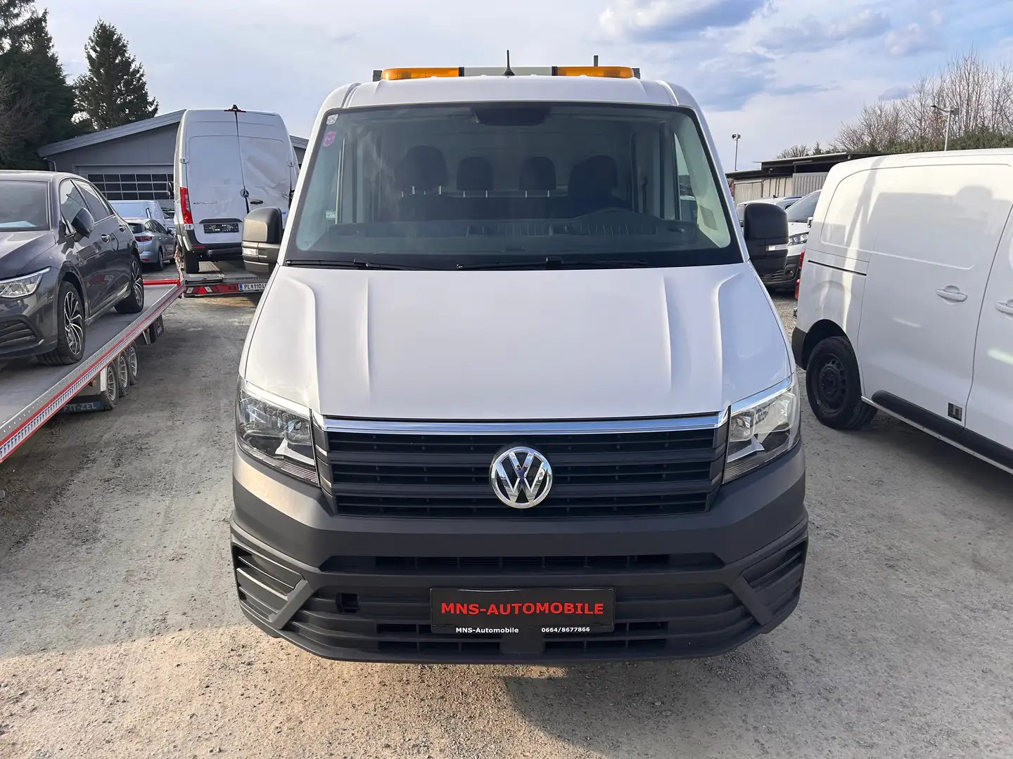 Volkswagen Crafter Pritsche 35 DOKA mittellang FWD Klima 1 Besitz Weiß - 2