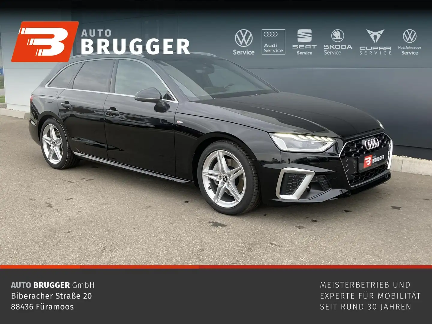 Audi A4 Audi A4 Avant 40 TDI quattro S line NAVI AHK MATRI Schwarz - 1