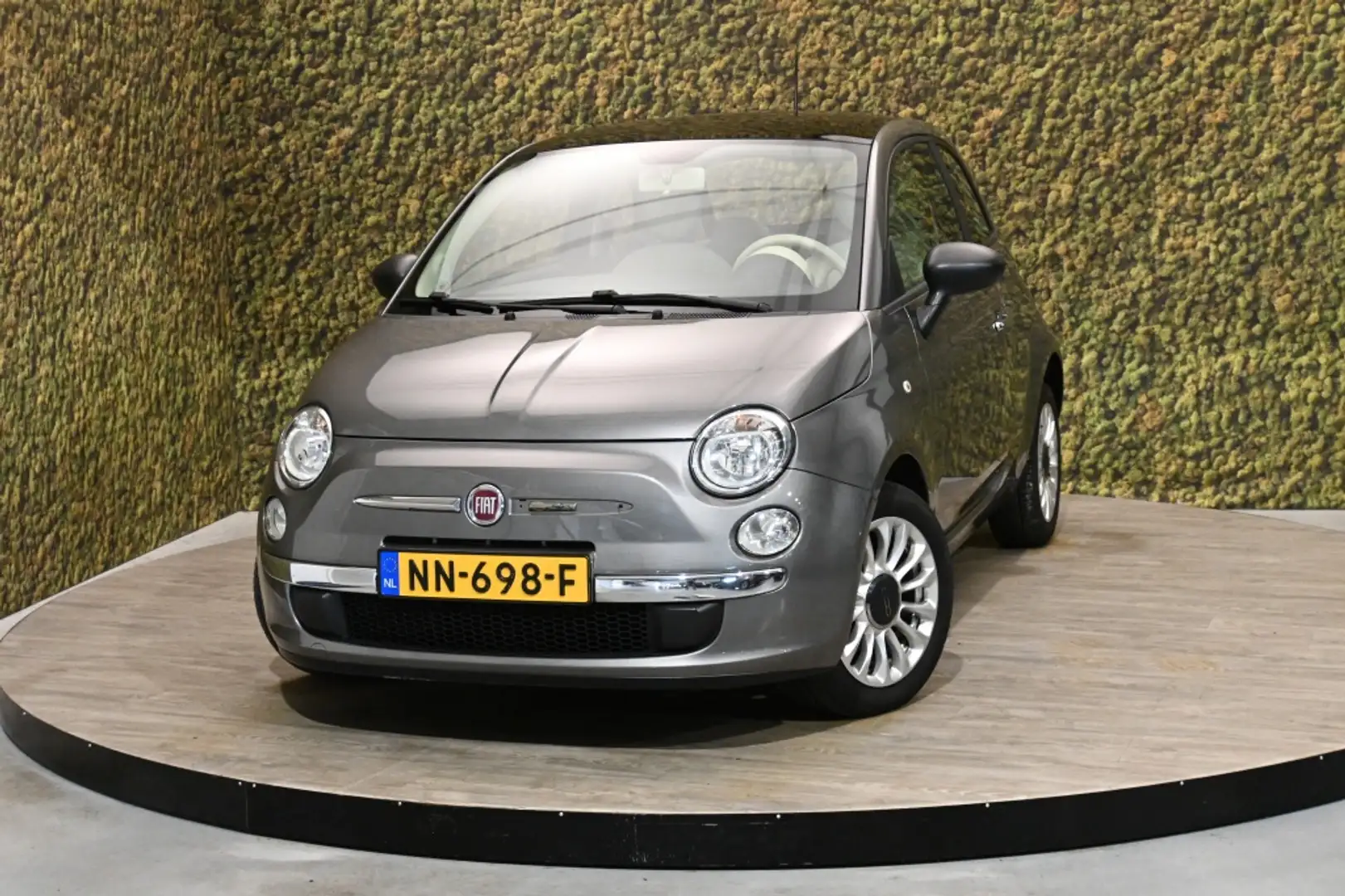 Fiat 500 1.2 Lounge | Airco | pano-dak Gris - 1