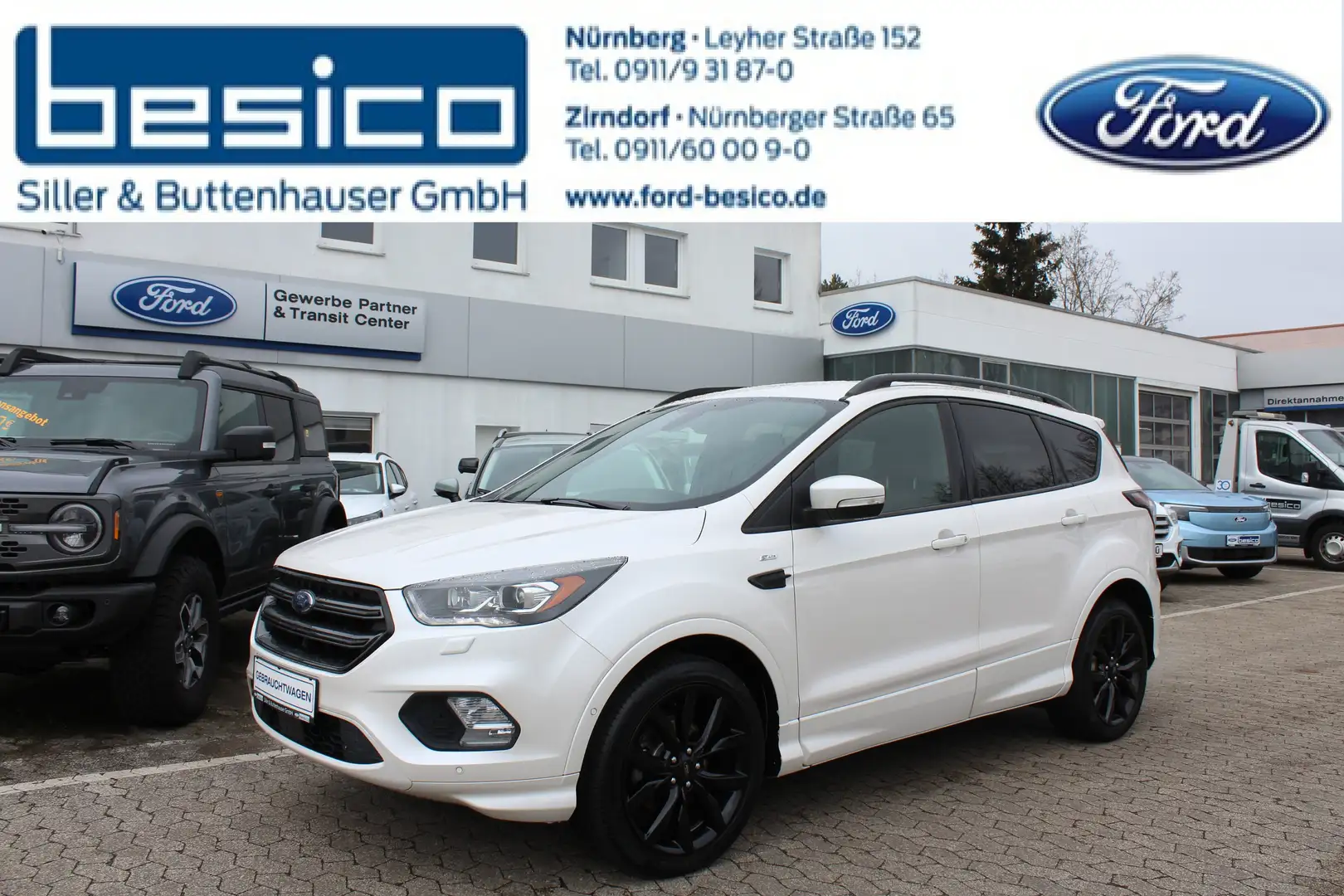 Ford Kuga ST-Line 1,5EcoBoost*MOTOR NEU*AHK*Navi*19 Zoll* Blanc - 1