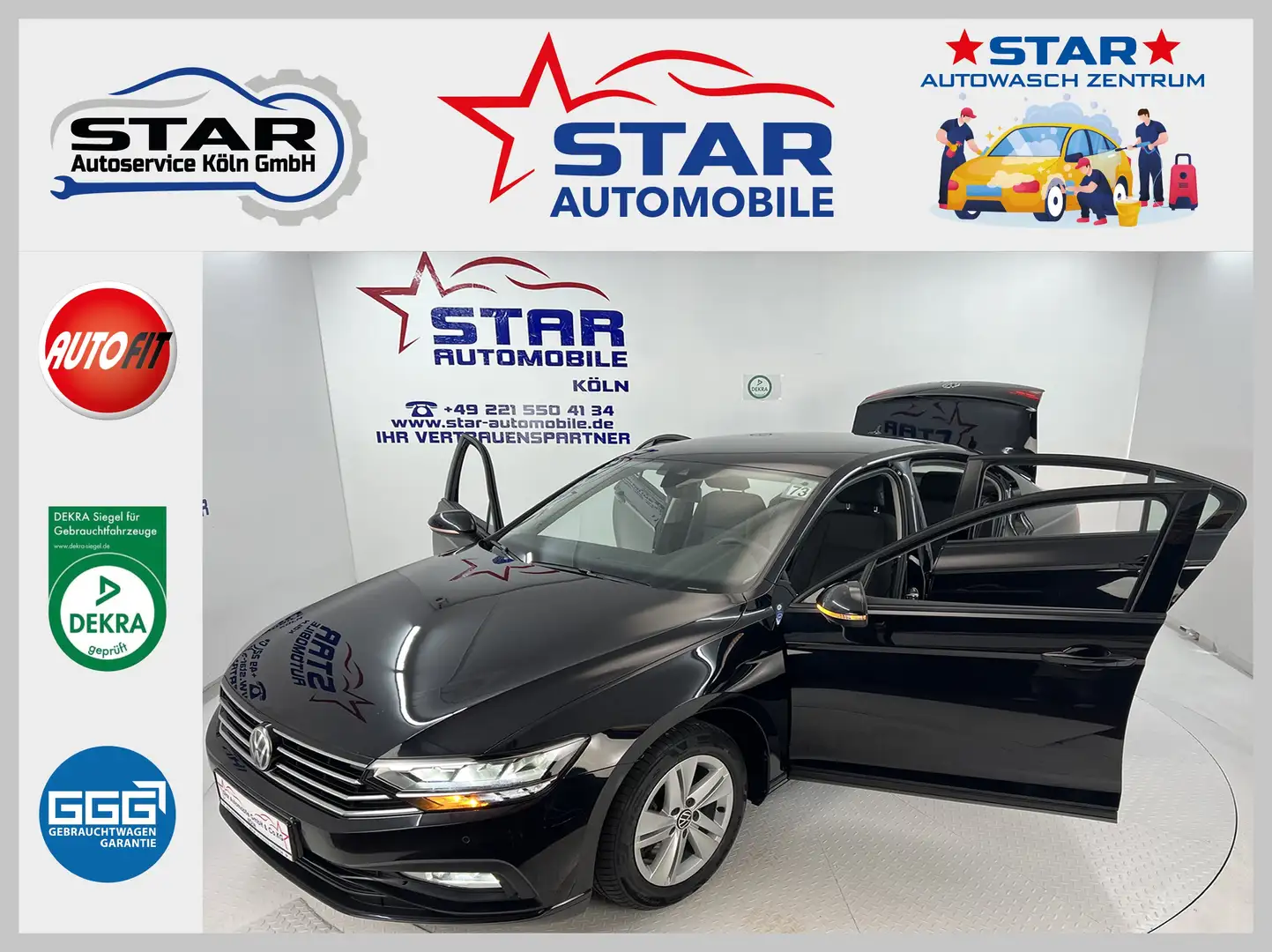 Volkswagen Passat Passat Limousine*2,0TDI SCR-110KW*NAVI Touch*EU6dT Noir - 1