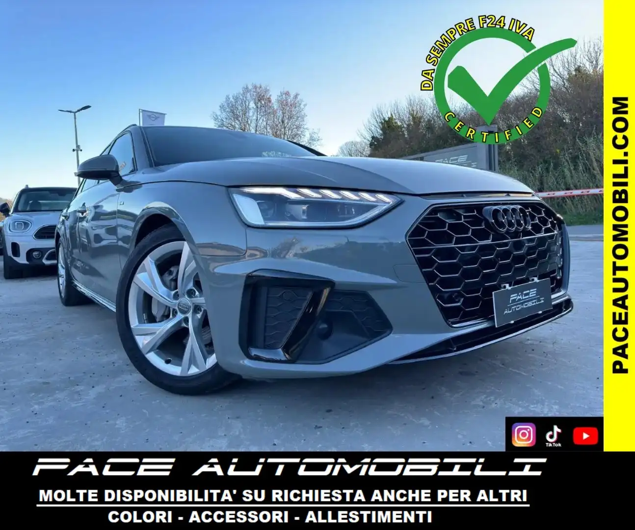 Audi A4 40D S LINE SLINE S-LINE COMPETITION VIRTUAL 18" Grigio - 1