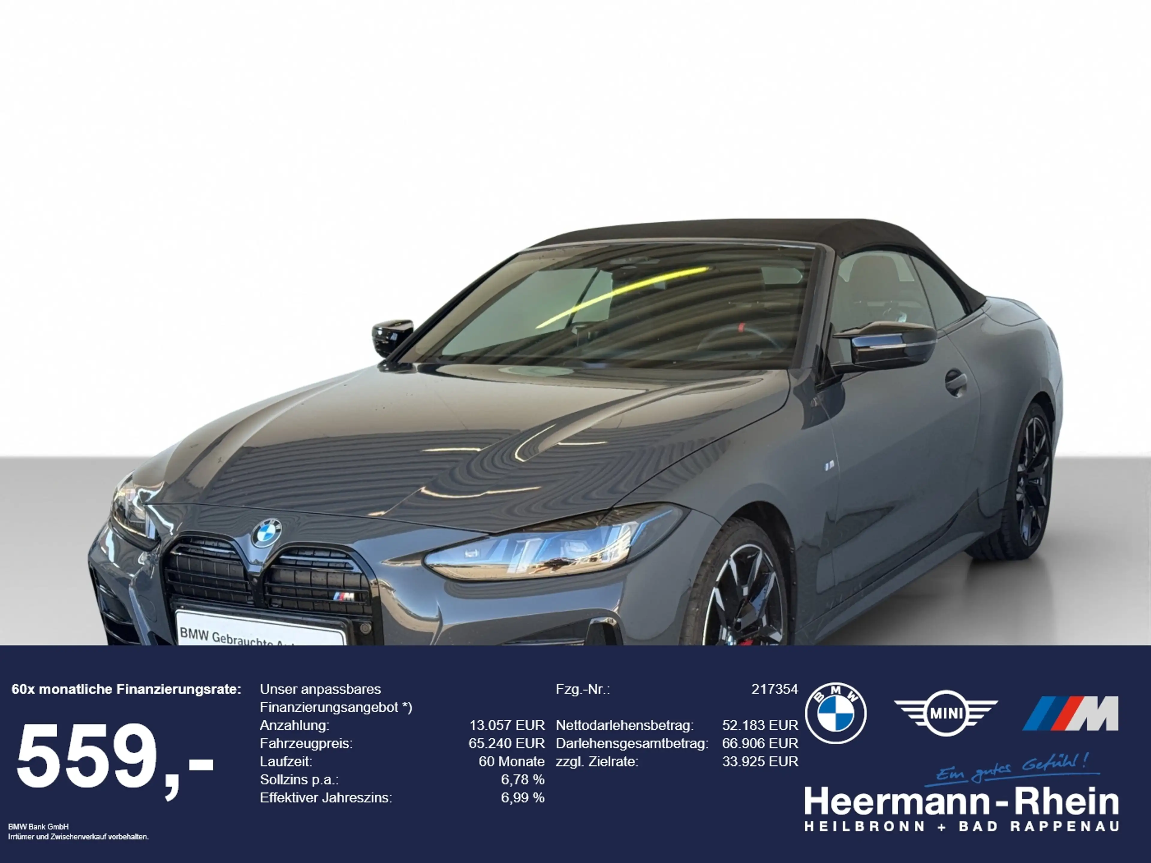 BMW 440 MiA xDrive Cabrio M Sport LiveCock.LED.ParkAs