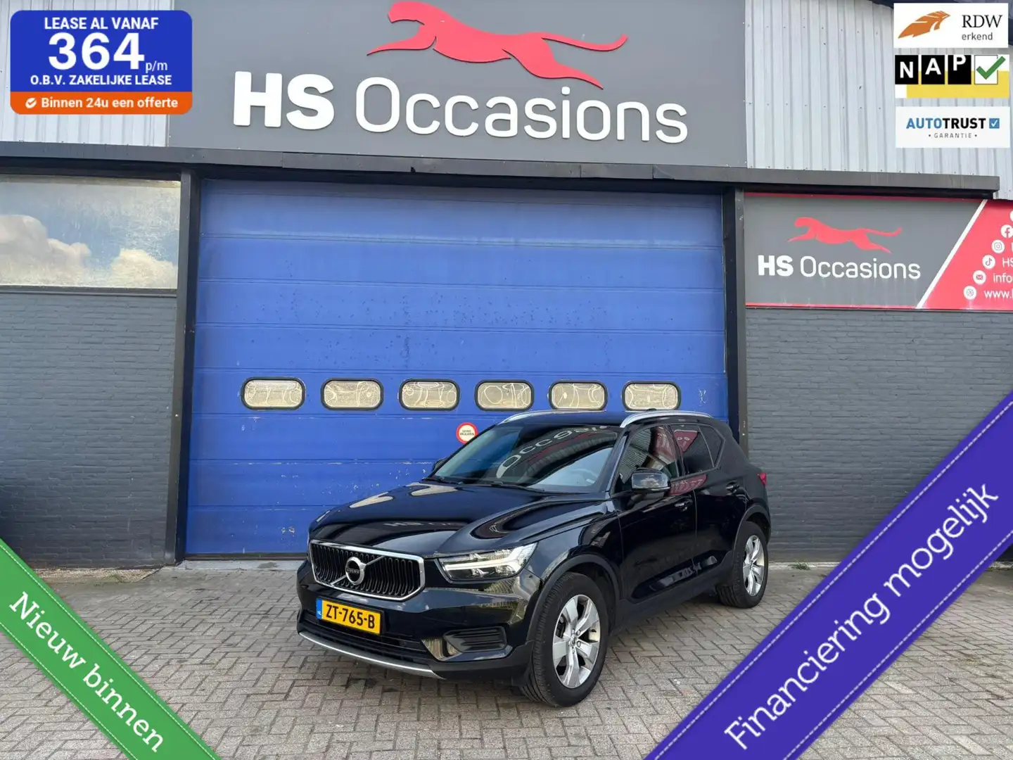 Volvo XC40 1.5 2019 NAP, Cruise control,camera,multimedia Zwart - 1