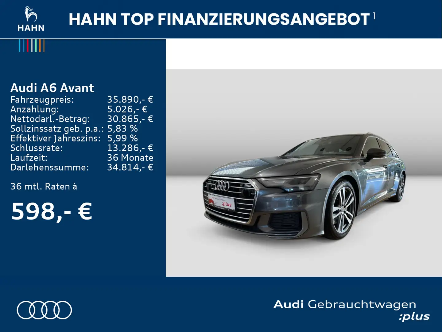 Audi A6 50 TDI quat Tiptrc S-line Virtual Pano Grau - 2