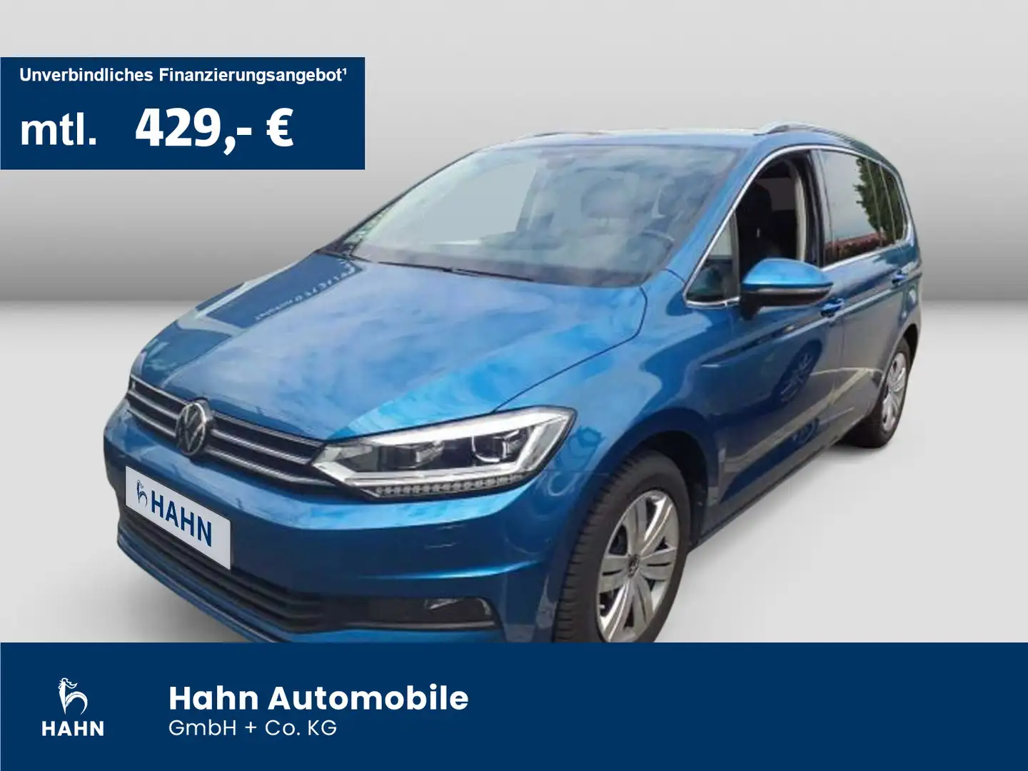 Volkswagen Touran 2.0TDI Highl DSG Cam AHK Navi ACC Climatr Blau - 1