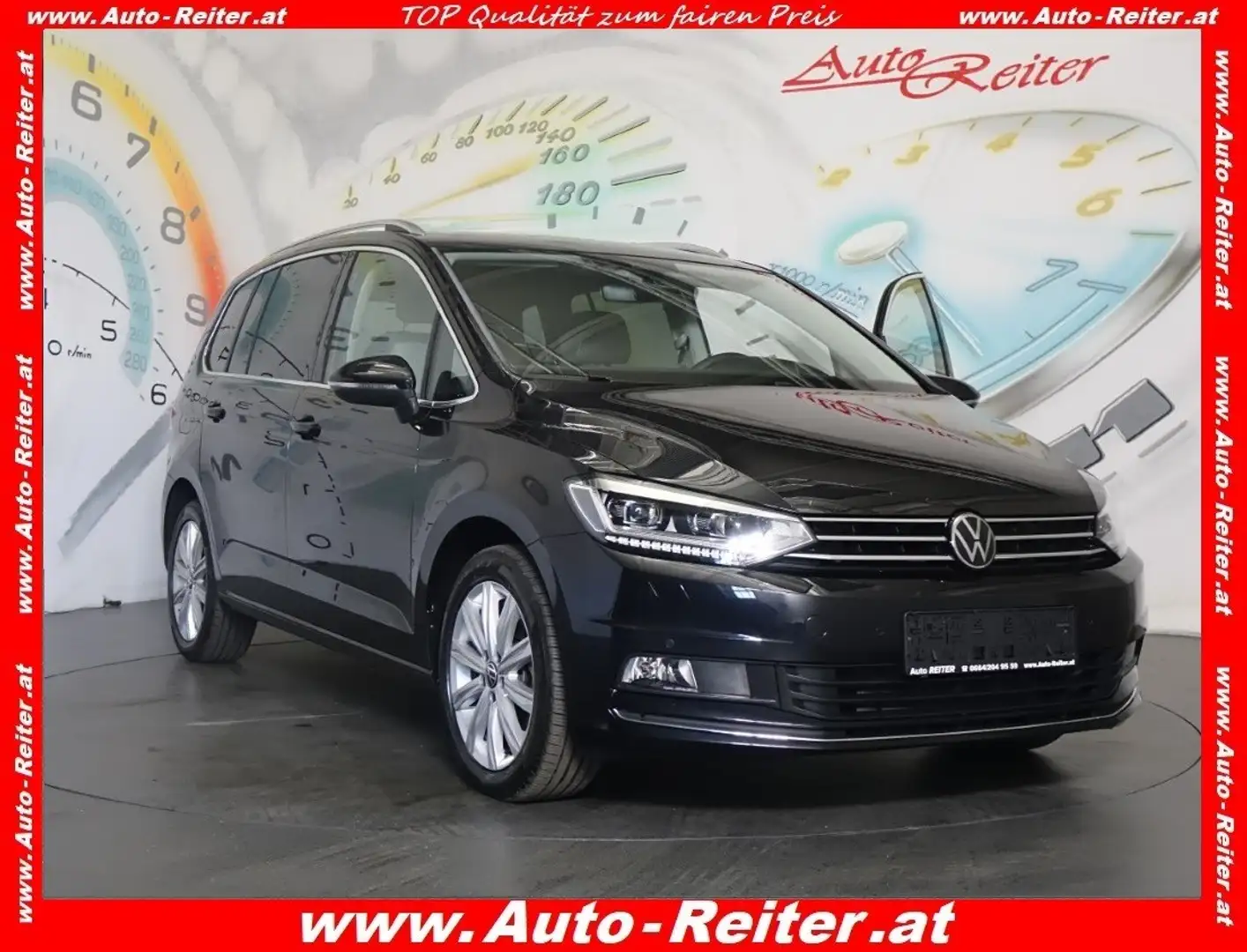 Volkswagen Touran Highline 2,0 TDI DSG *ACC, LED, NAVI, AHK* Schwarz - 1