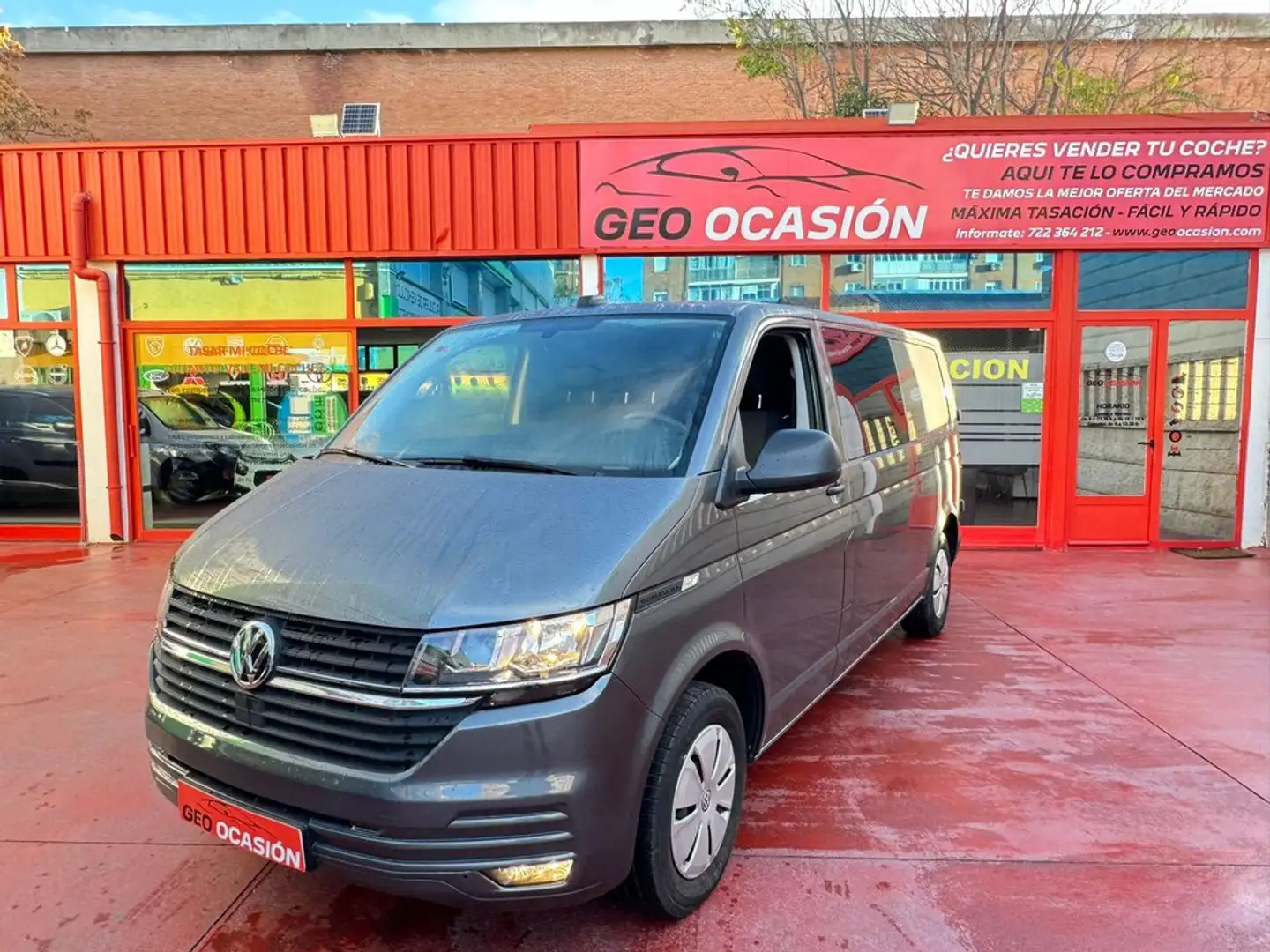 Volkswagen Transporter Ch. Doble Cab. 2.0 TDI Gris - 1