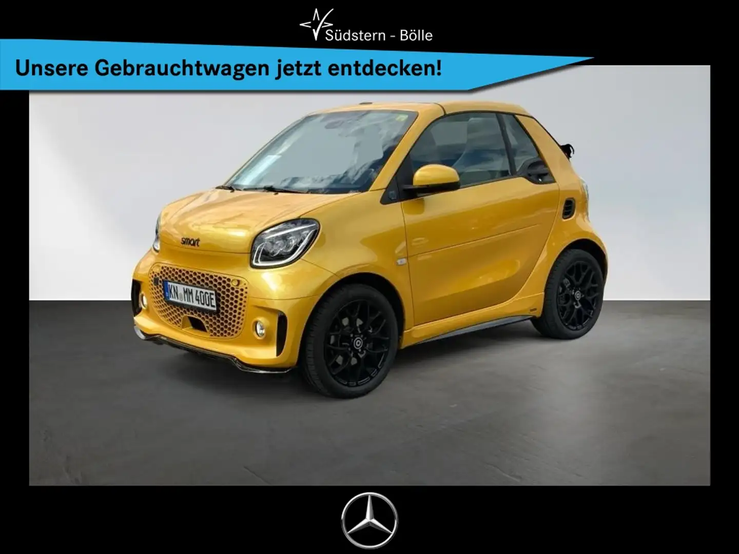 smart forTwo EQ  Cabrio Solarflare +SHZ+AMBIENTE+KAMERA Gelb - 1