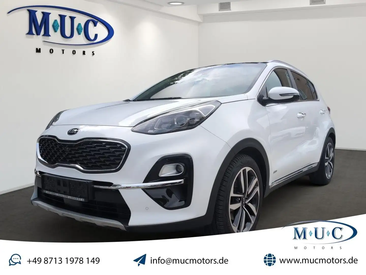 Kia Sportage 2.0CRDI AWD Eco+ (48V M-H) Aut PLATINUM Blanc - 1