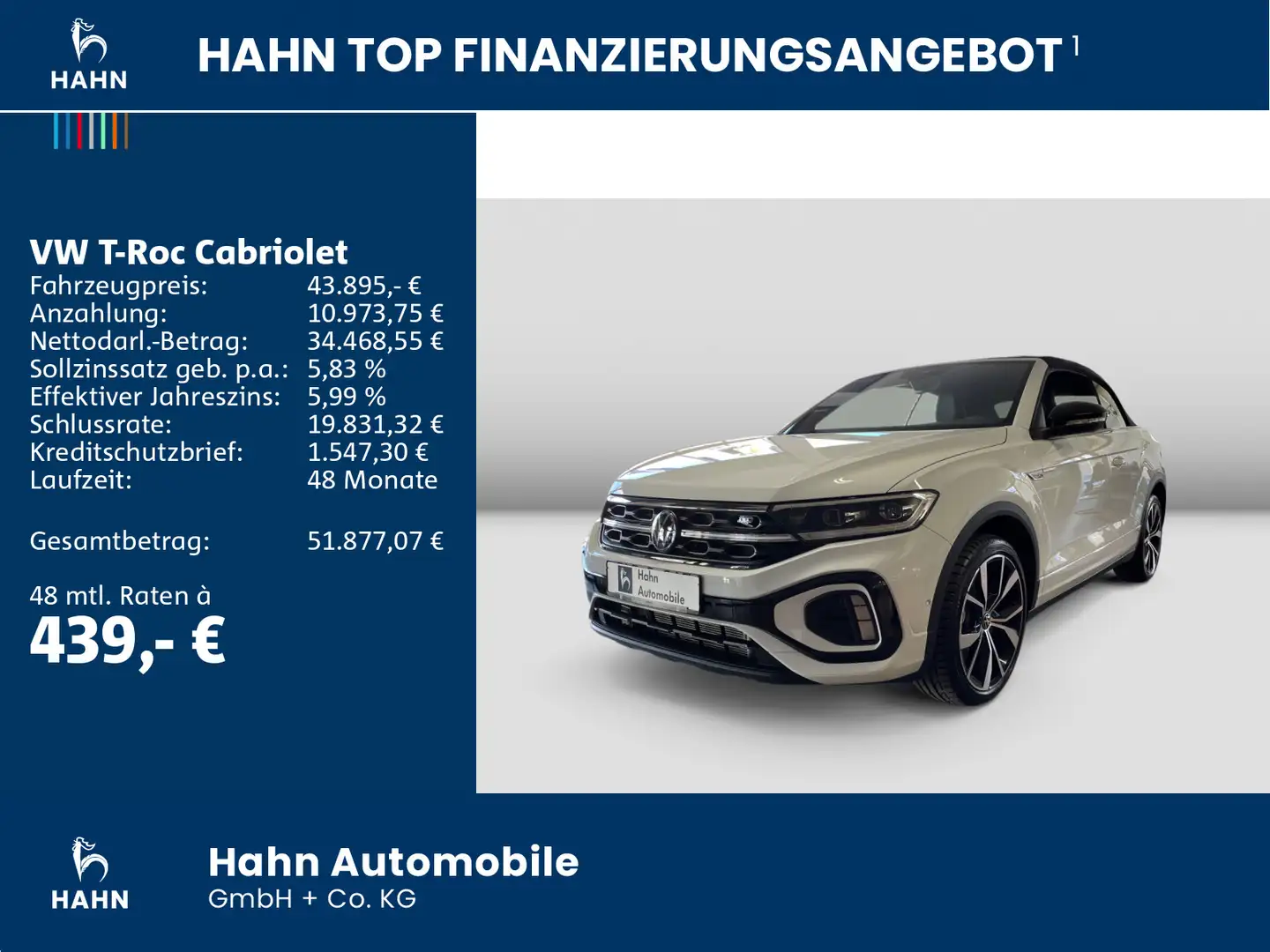 Volkswagen T-Roc R-Line 1.5 TSI 150PS DSG Leder A Weiß - 2