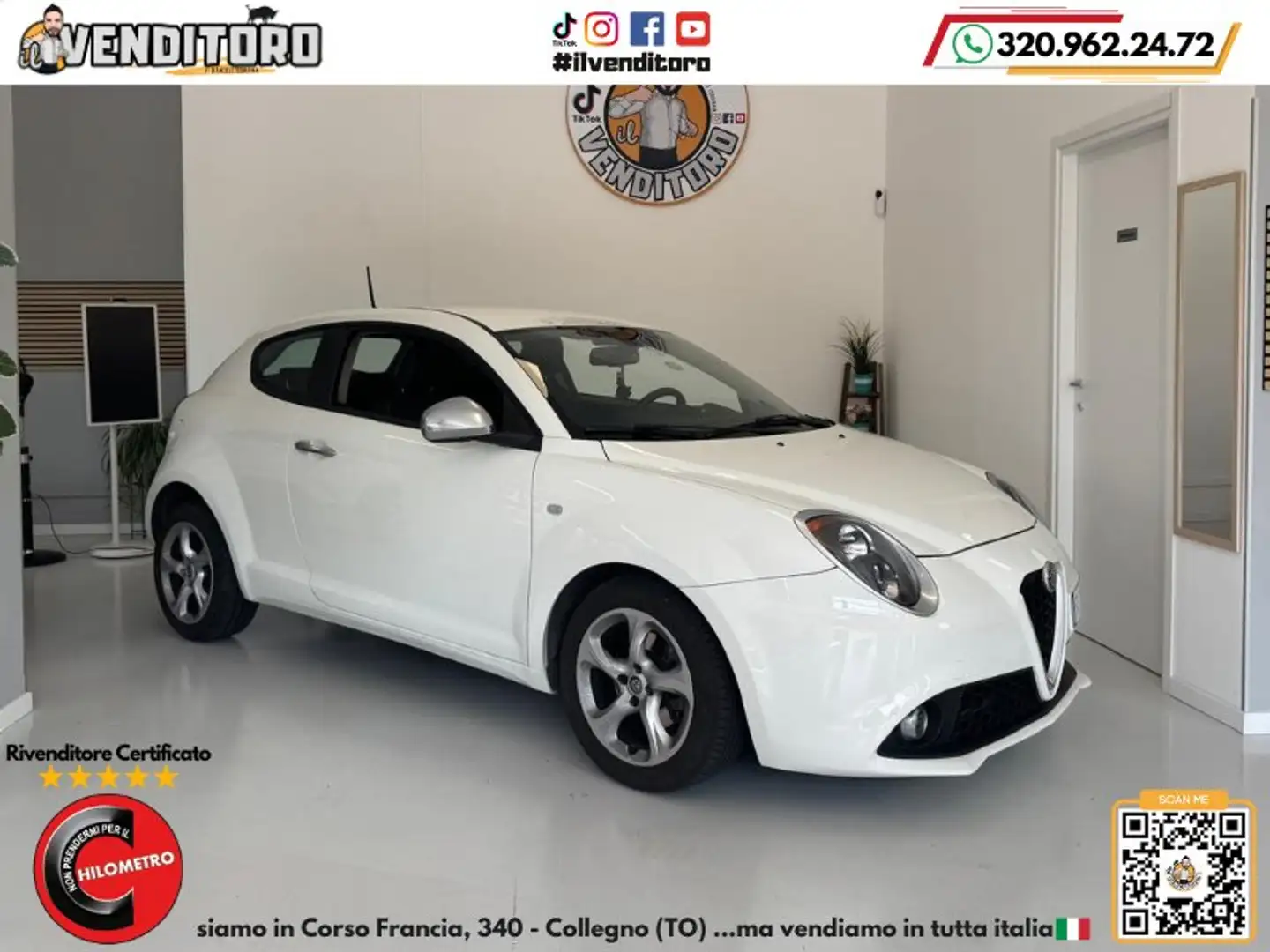 Alfa Romeo MiTo MiTo 1.3 jtdm Super 95cv E6 Bianco - 1