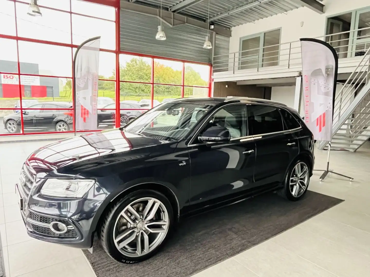 Audi SQ5 TDI V6 326 COMPETITION BVA8 QUATTRO GPS CAMERA ATTELAGE KEYLESS BI-XENON HIFI B&O REGULATEUR ADA Bleu - 1
