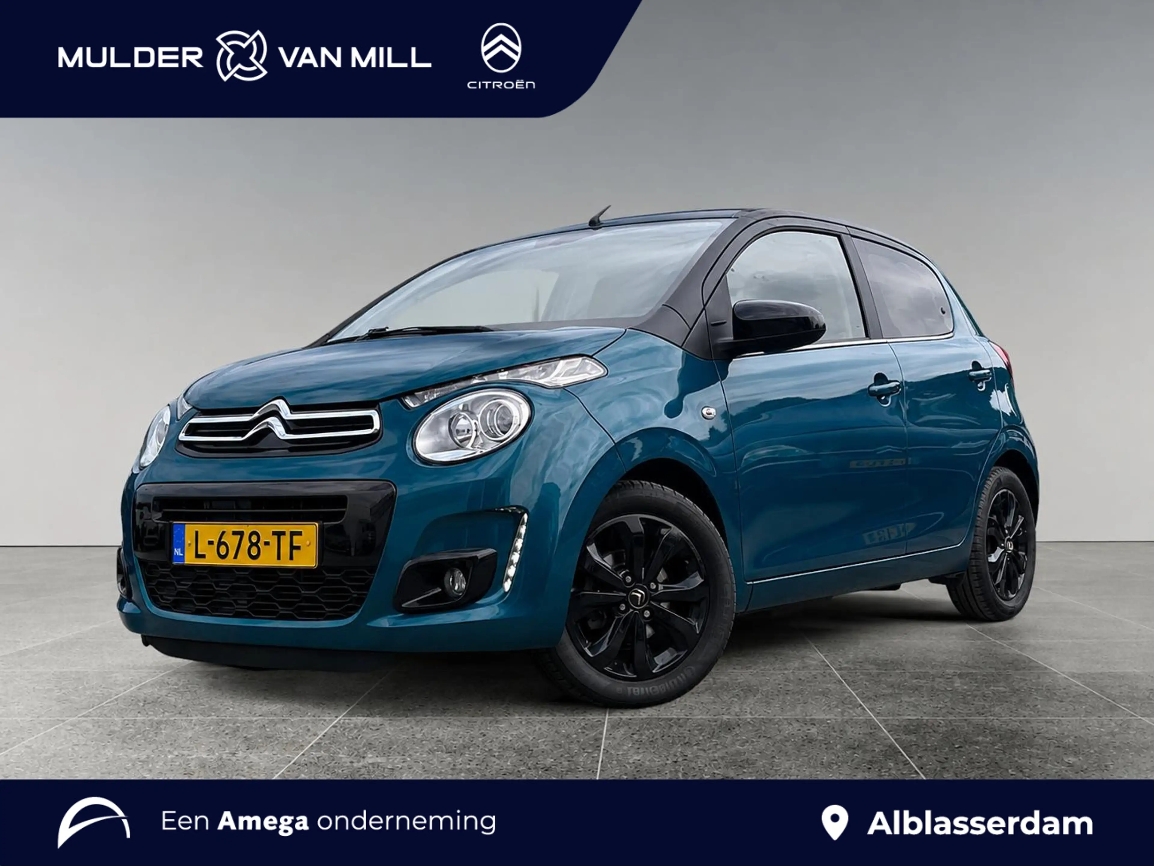 Citroen C1 Airscape Shine 1.0 e-VTi 72pk | CABRIODAK ZWART |