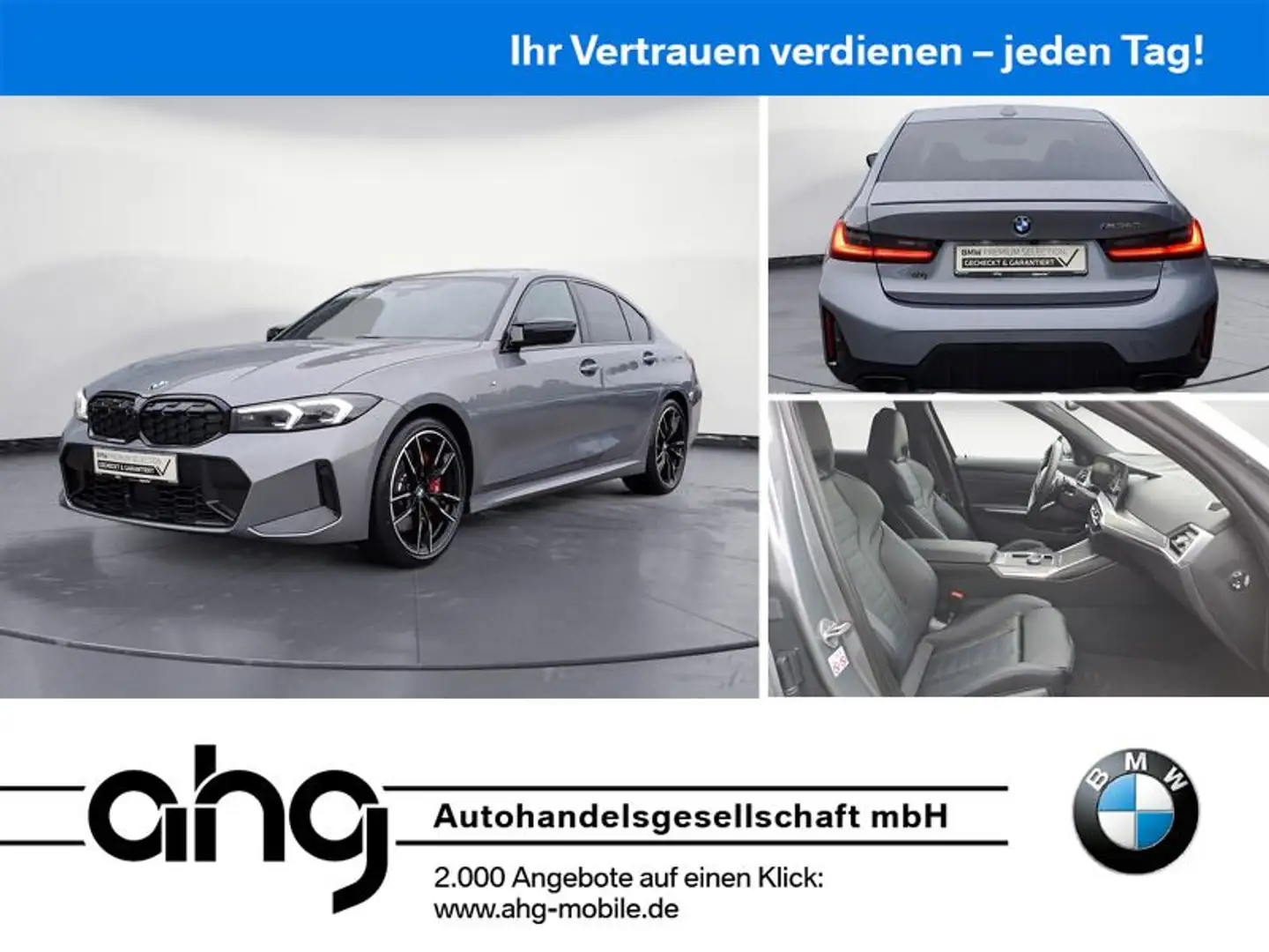BMW M340d xDrive Sportpaket Pro Aktive Geschw. Head Gris - 1