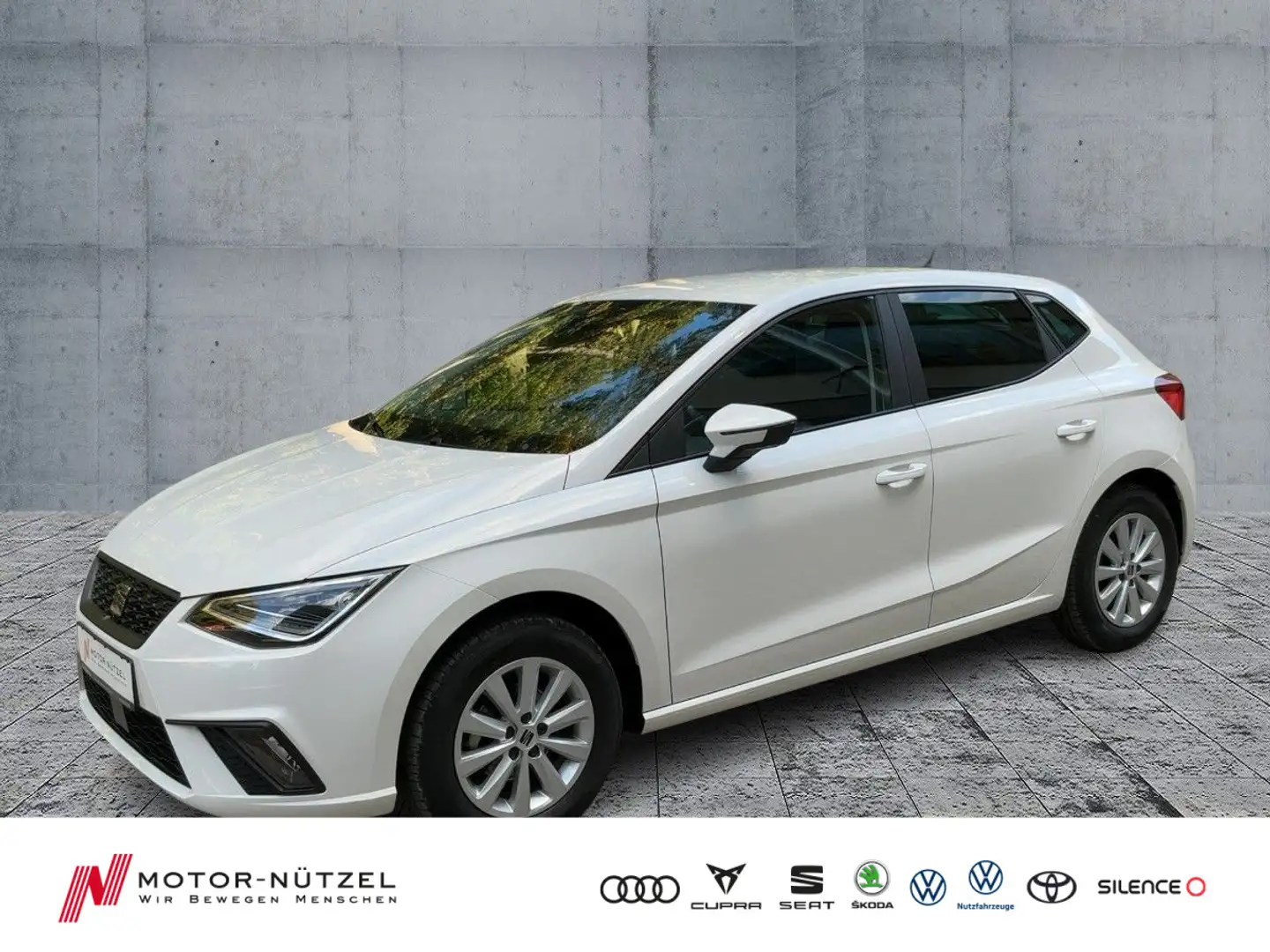 SEAT Ibiza 1.0 TSI STYLE LED+NAVI+ACC+DAB+SHZ+PDC+ALU Weiß - 1