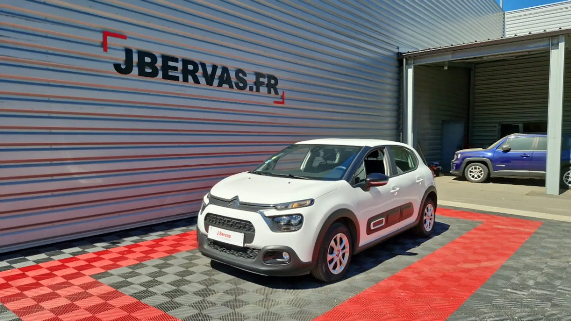 Citroen C3 SOCIETE BLUEHDI 100 SS BVM6 FEEL NAV Blanc - 1