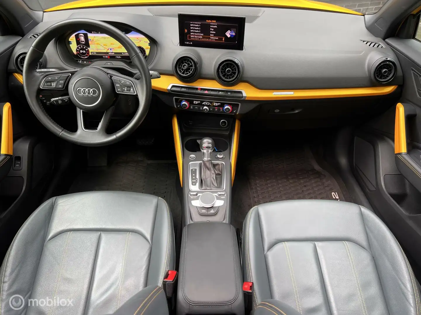 Audi Q2 1.4 TFSI CoD Sport Pro Line|pano|virtual|leder|Car Jaune - 2