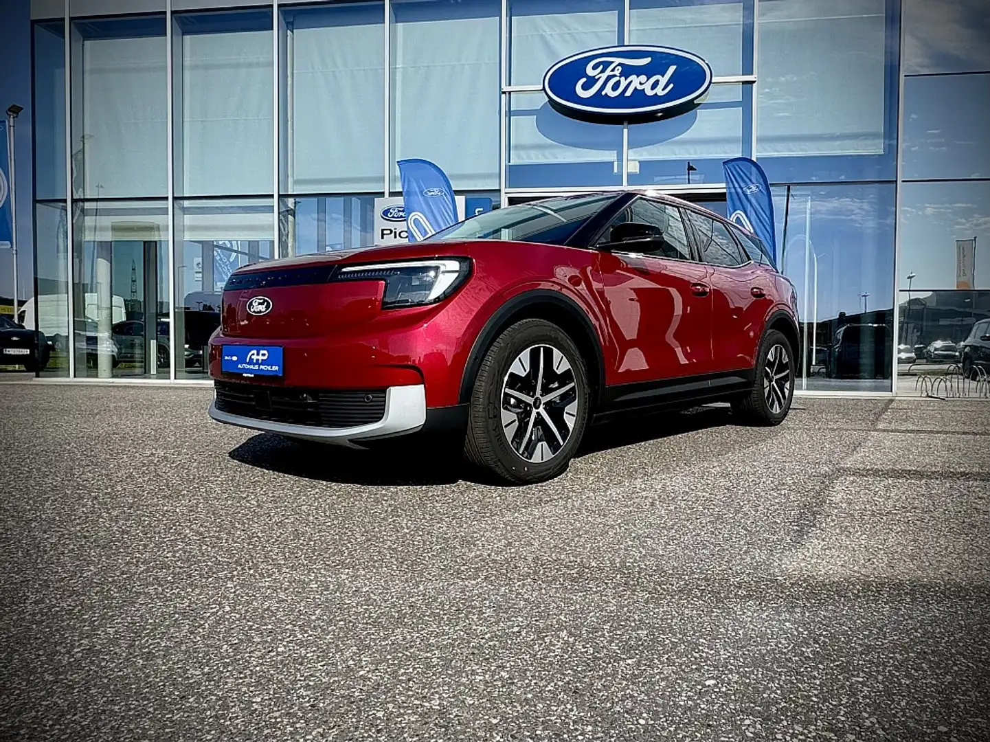 Ford Explorer Extended Range 79kWh 204PS LEASING AKTION Piros - 2