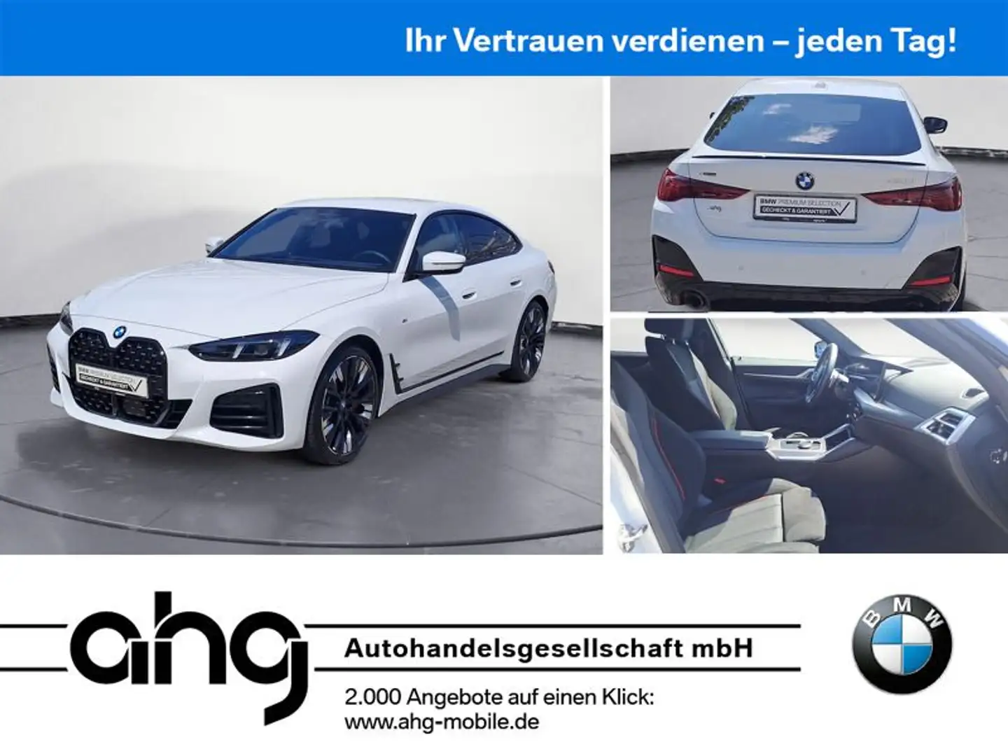 BMW 420 Navi Tempom.aktiv Bluetoo Blanc - 1