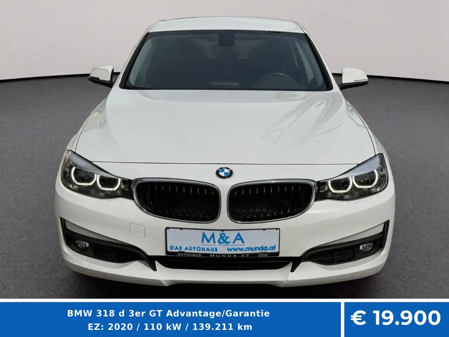 BMW 318 d 3er GT Advantage/Garantie Weiß - 2