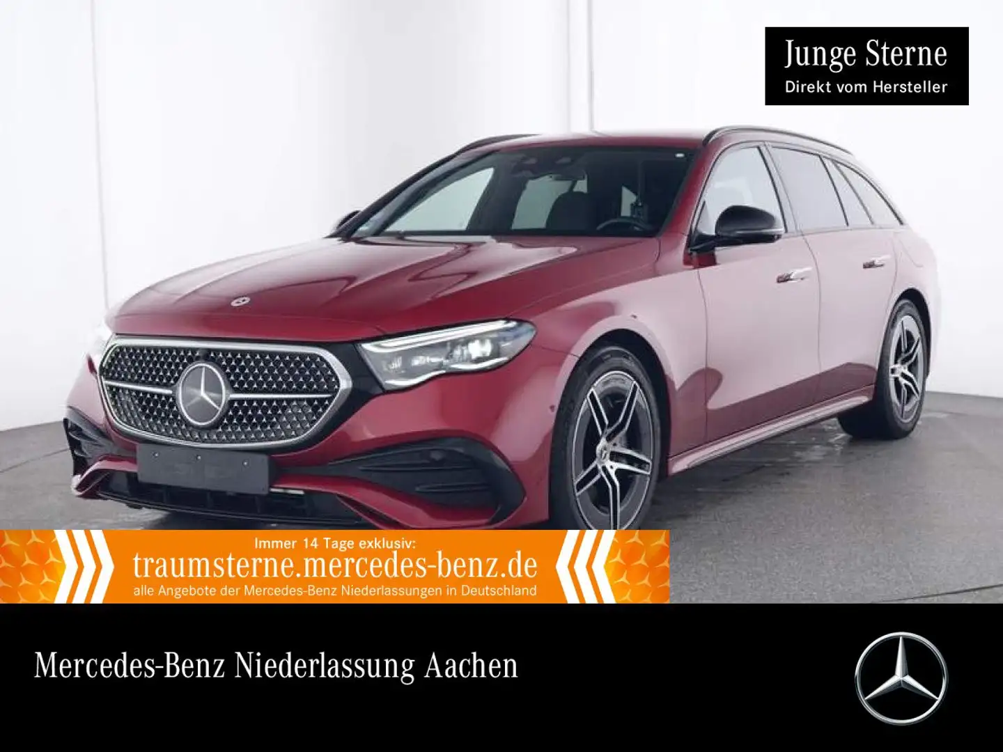 Mercedes-Benz E 300 e T AMG Fahrass 360° Burmester Distr. AHK 9G Rot - 1
