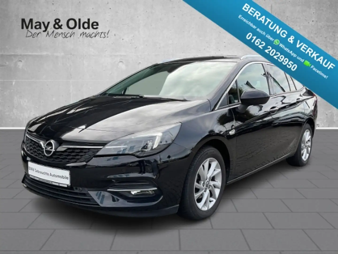 Opel Astra 1,5d ST Elegance T-Leder Navi LED Kamera Klima PDC Noir - 1