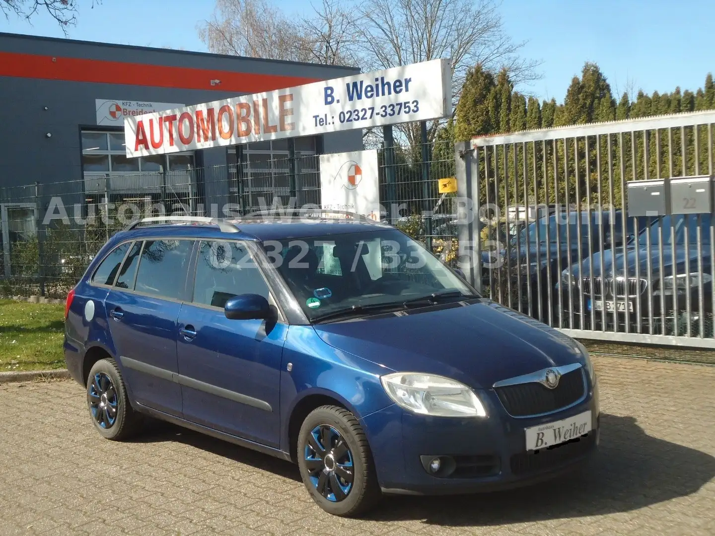 Skoda Fabia Combi 1.4TDI 59 kW Ambiente 1.Hd SHZ Tempomat Klim Blau - 1