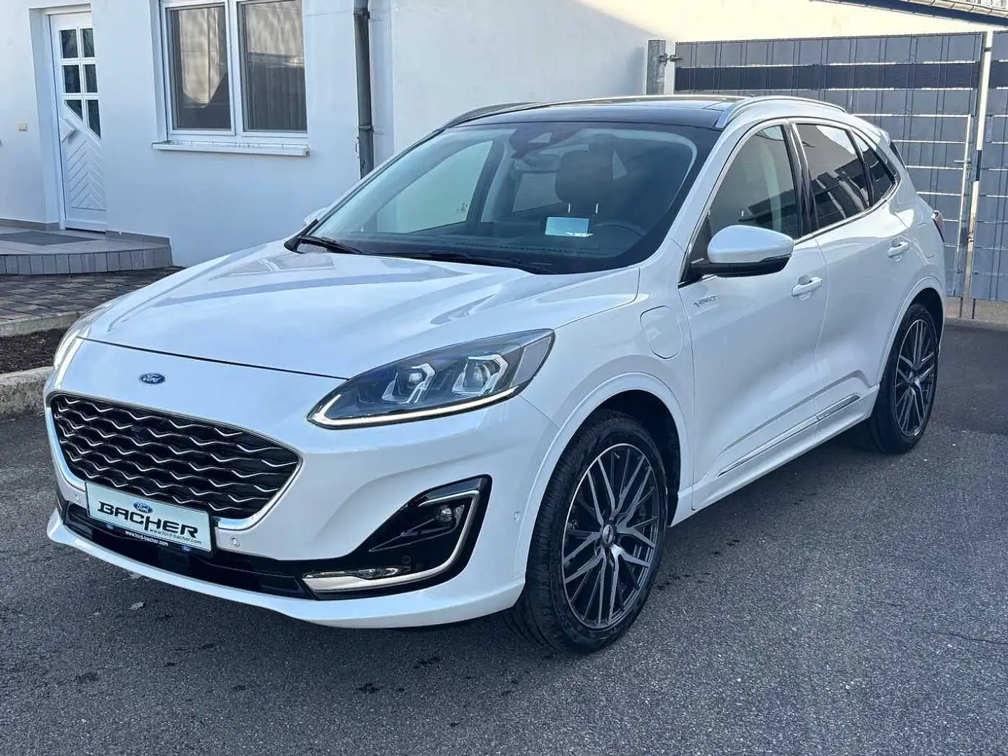 Ford Kuga 2.5 PHEV VIGNALE LEDER*LED*PANORAMA*AHK Blanc - 1