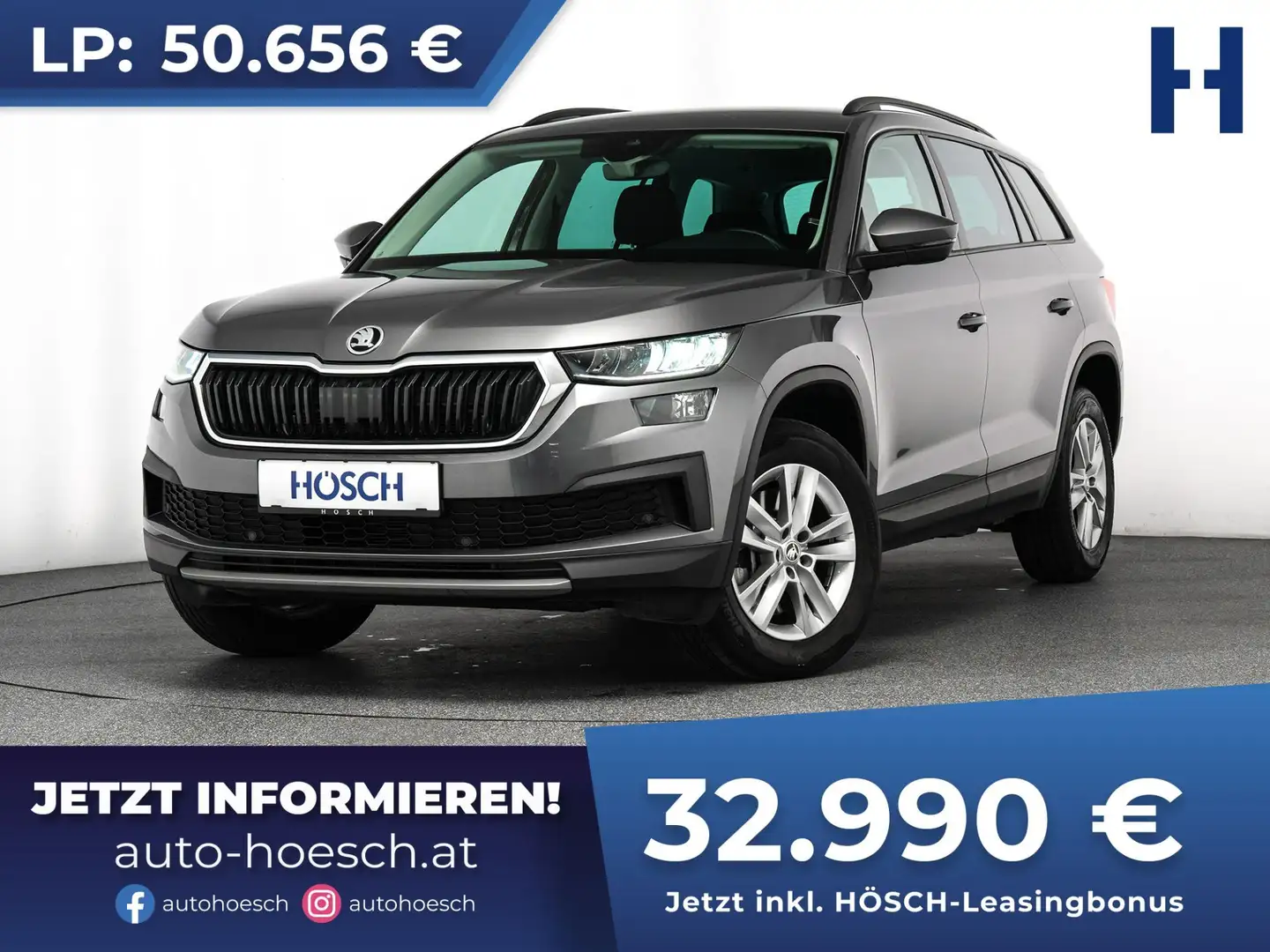 Skoda Kodiaq 2.0 TDI 7 SITZE VIRTUAL R-KAM ASSISTENZ KOMFORT Grau - 1