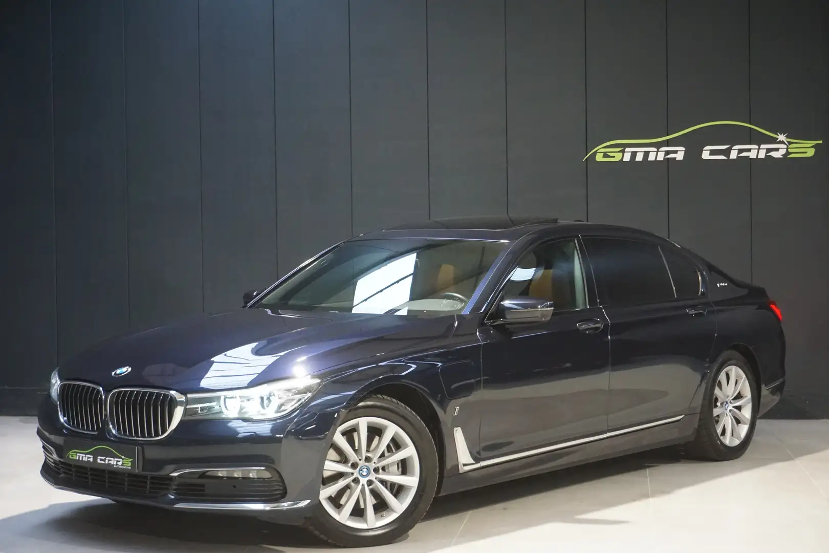 BMW 740 E Xdrive Long  Plug-In Hybrid-360c-Nav-Garantie Bleu - 1