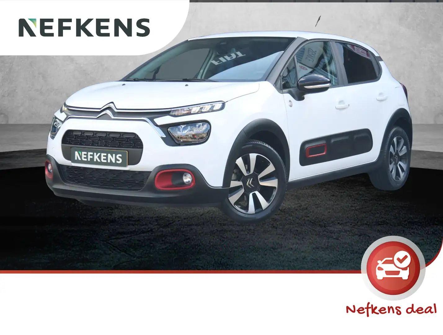 Citroen C3 1.2 PureTech C-Series | Navigatie | Climate contro Wit - 1