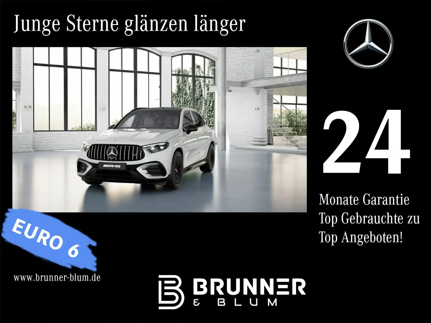 Mercedes-Benz GLC 63 AMG GLC 63 S E Perf. Prem+,Pano,360,Burm,AHK,HeadUp, Weiß - 1