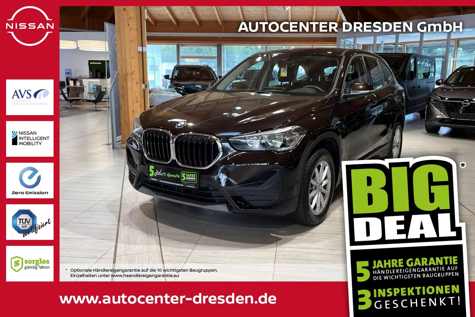 BMW X1 sDrive  18 d HUD LM Navi KlimaA ParkAss. PDC Hnědá - 1