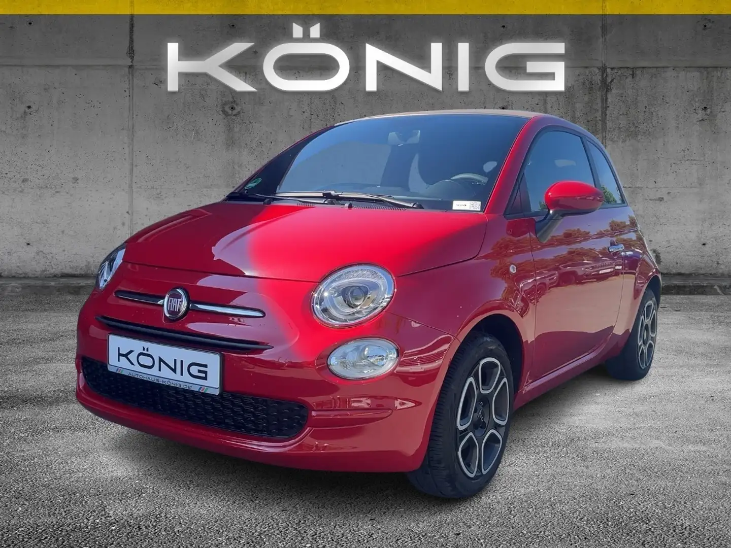 Fiat 500 Cabrio Club 1.0 Klima*Tempomat*CarPlay Rouge - 1