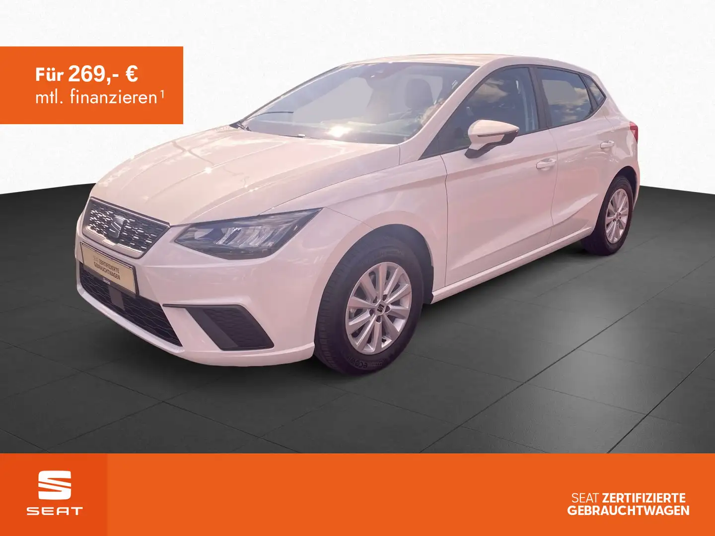 SEAT Ibiza 1.0 TSI DSG Style Klima Navi LED Full-Link Weiß - 1