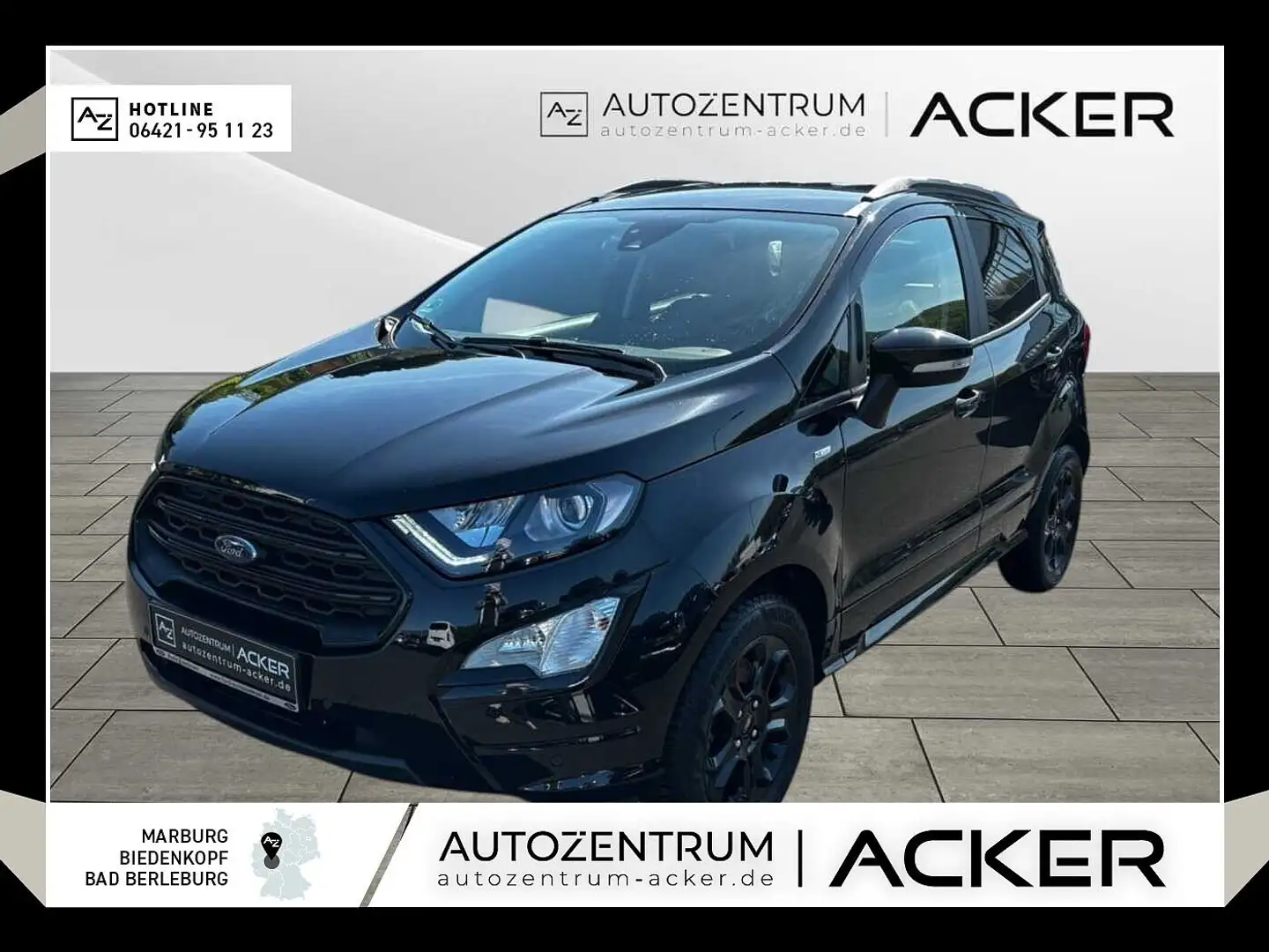 Ford EcoSport 1.0 EcoBoost ST-Line 7J.Garant. LED/RFK Nero - 1