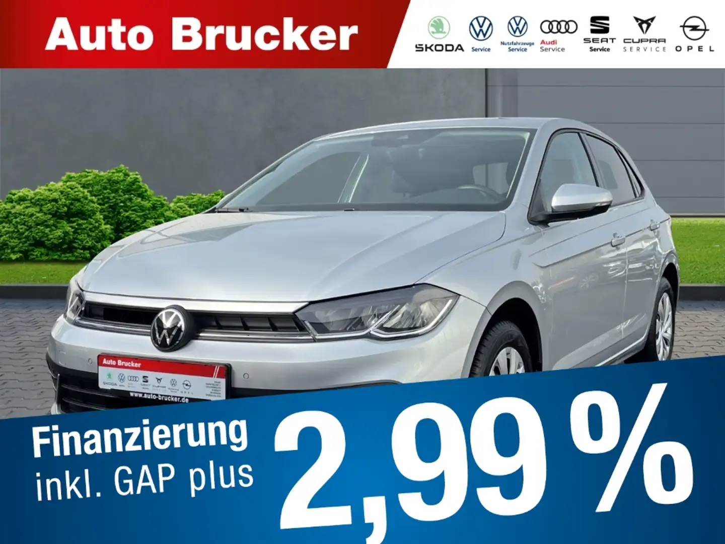 Volkswagen Polo VI Life 1.0 Navi+LED+Sitzheizung Zilver - 1