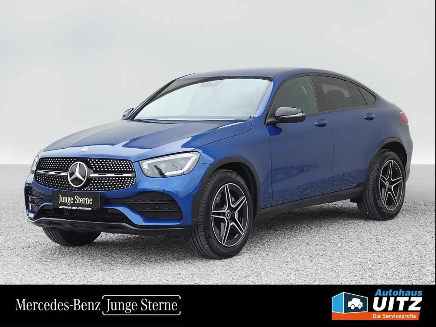 Mercedes-Benz GLC 220 d 4MATIC Coupé +AMG+MBUX+MBeam+Night+AHK Blau - 1