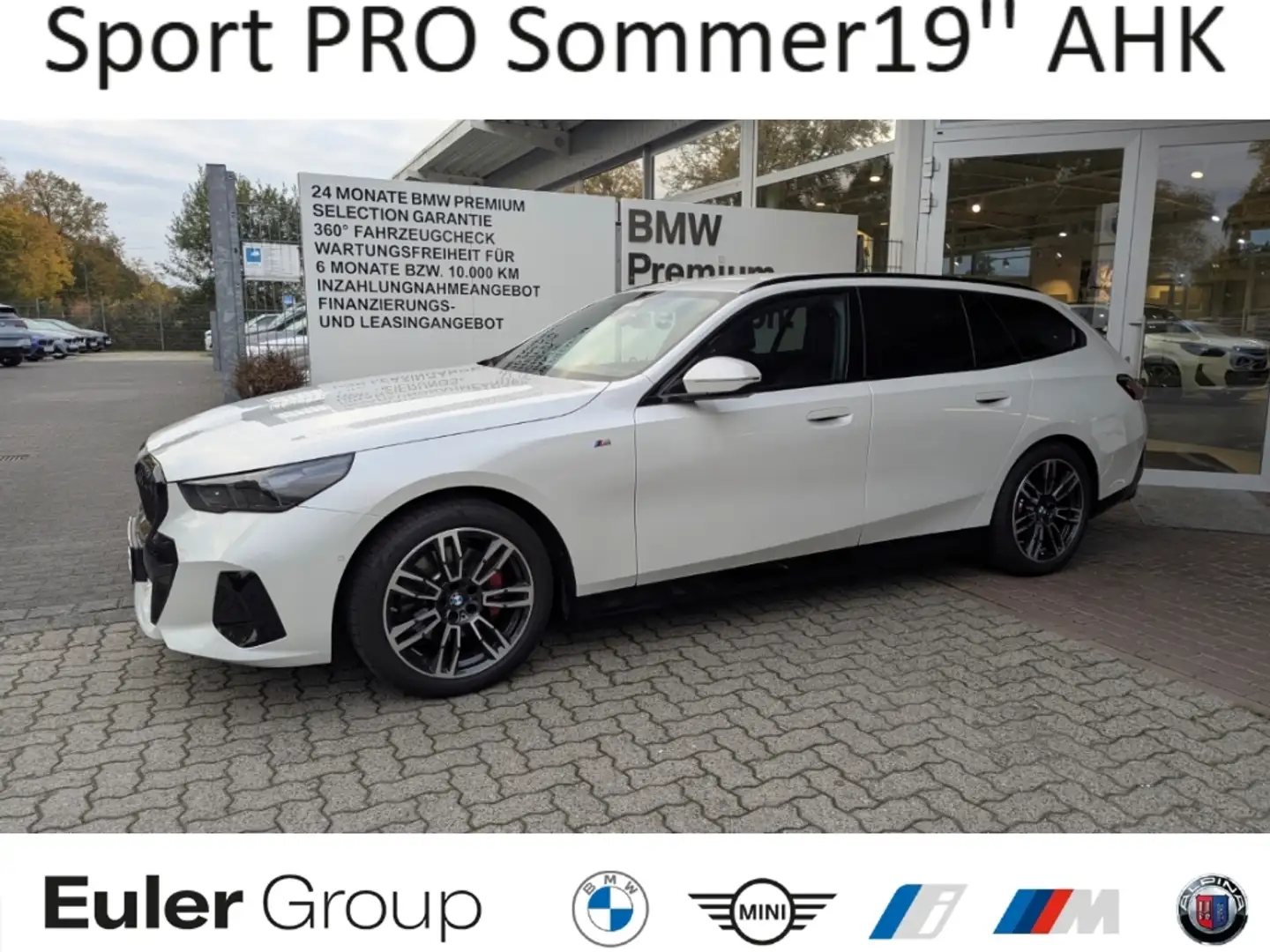 BMW 520 i M-Sport PRO Sommer19'' AHK ICONIC AdLED H/K Park Weiß - 1
