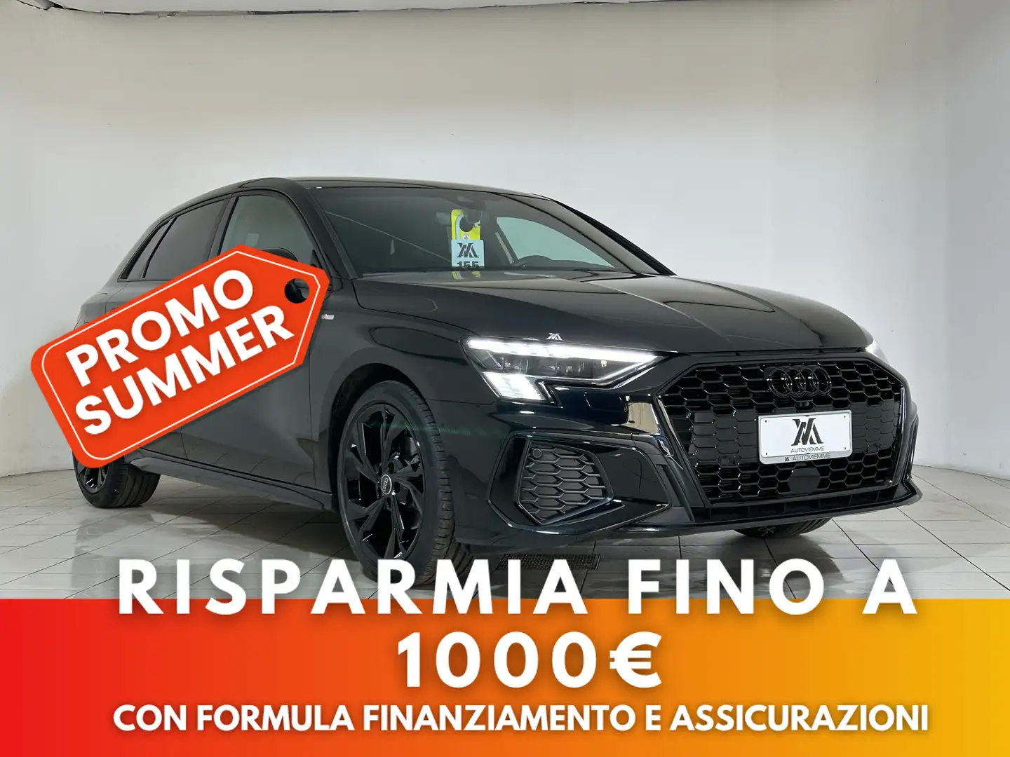 Audi A3 Spb S-line + retrocamera 150 cv Nero - 1