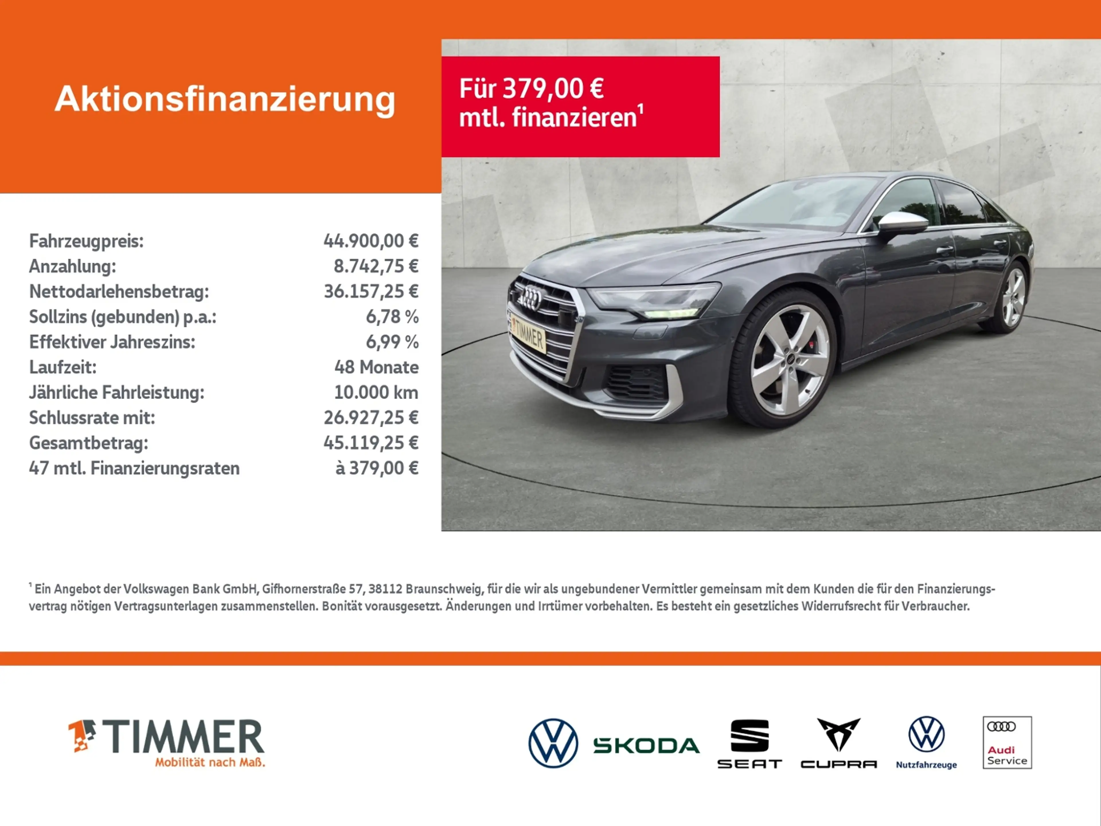 Audi S6 3.0 TDI Quattro Mild-Hybrid AHK+PANO+SHZ+RFK+BANG — photo 2
