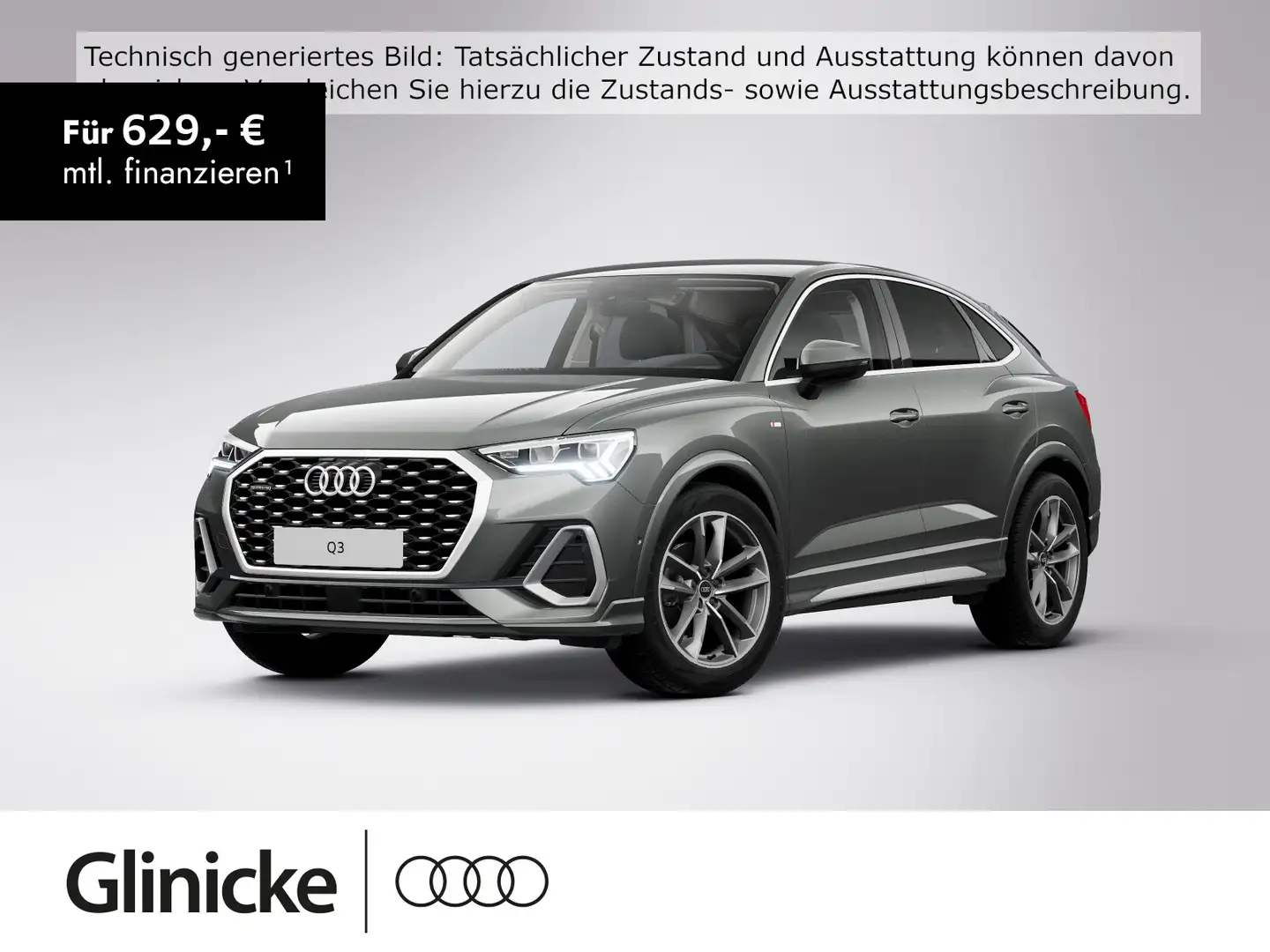 Audi Q3 S line 35 TDI quattro Grau - 1